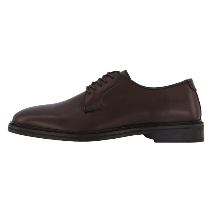 Bidford Low Lace Shoe Dark Brown, Male, Skor, Lågskor, finskor, Brun, EU 42