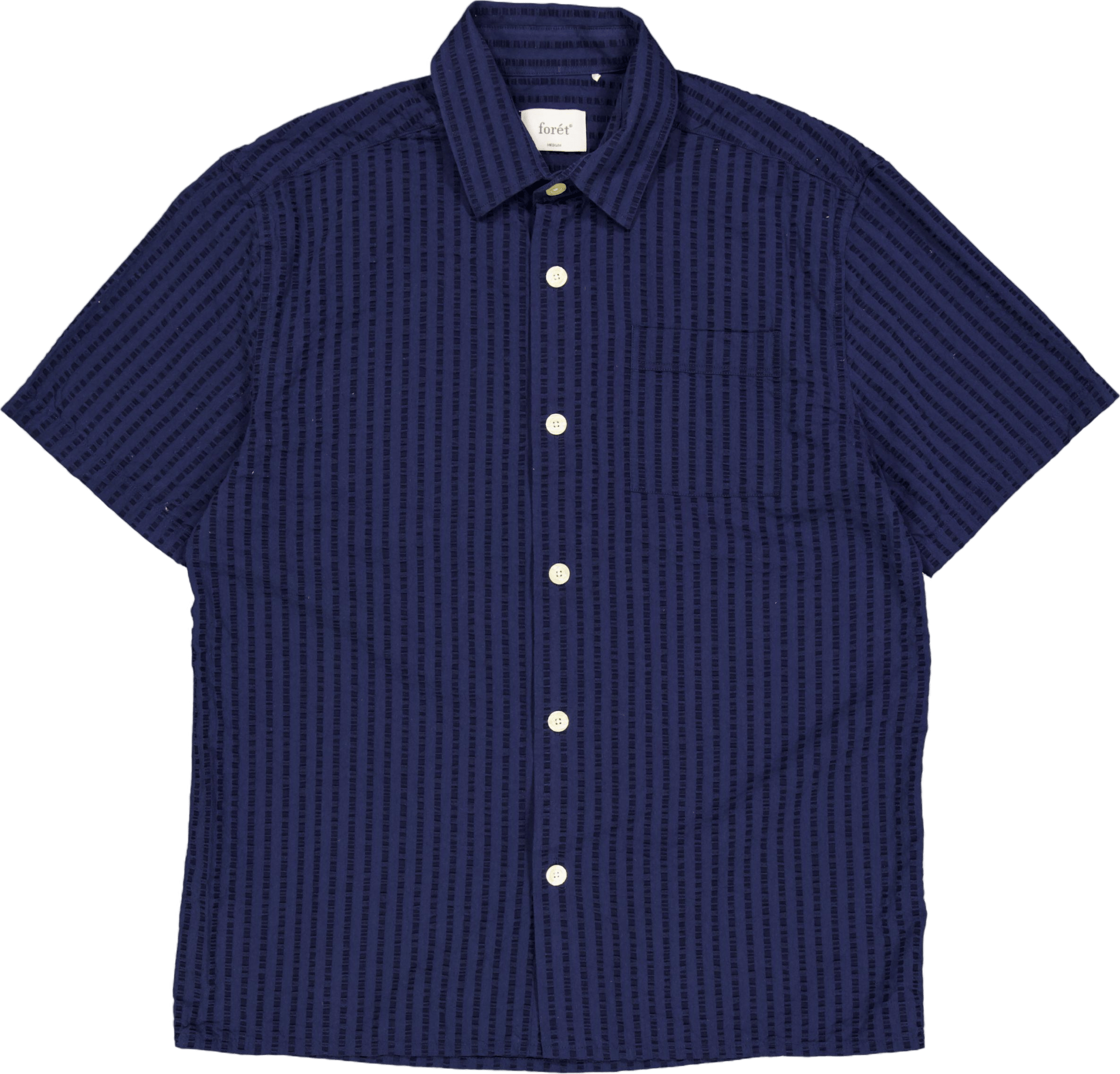 Vole Seerscuker Ss Shirt Navy