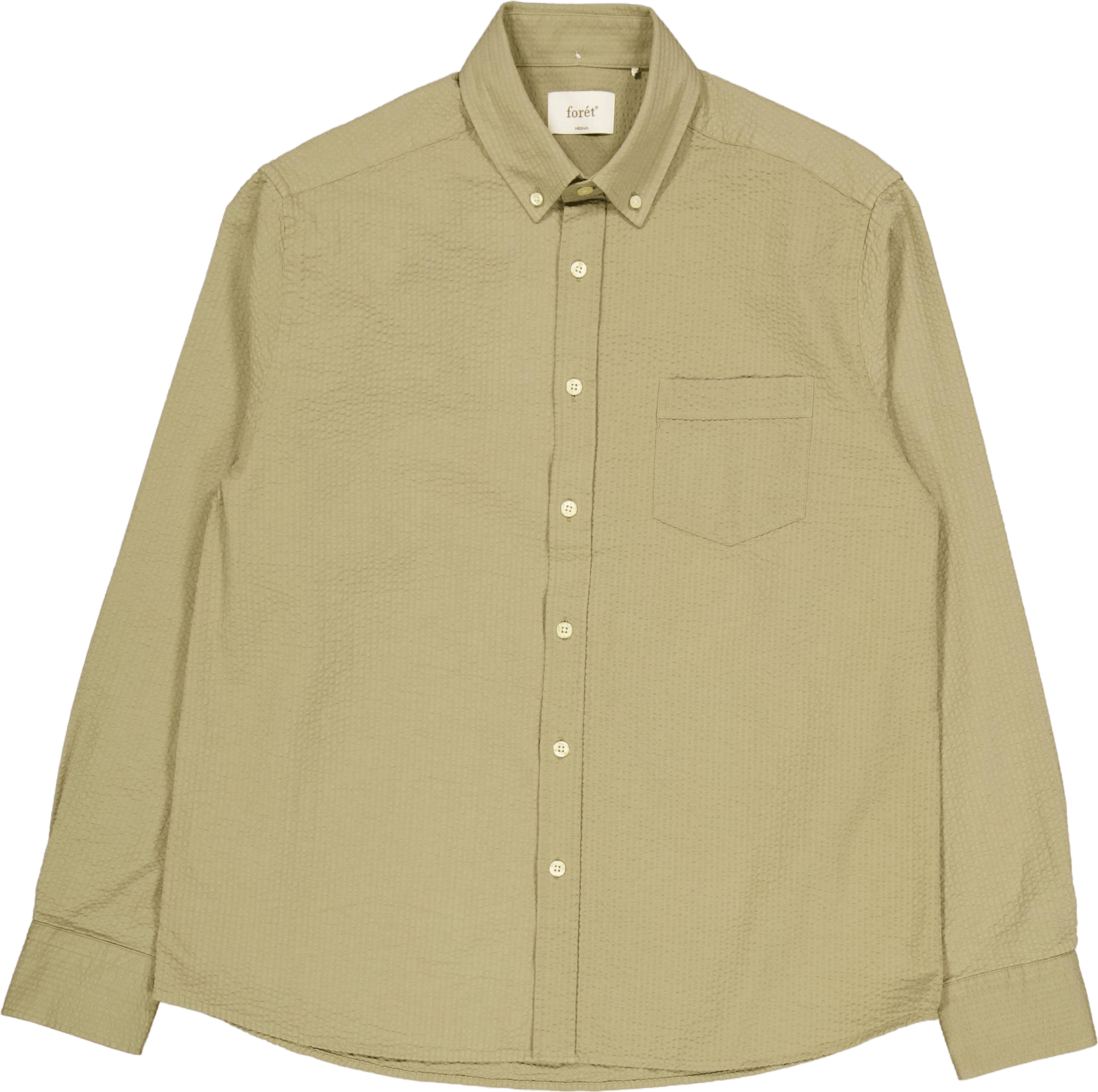 Bush Seersucker Shirt Olive