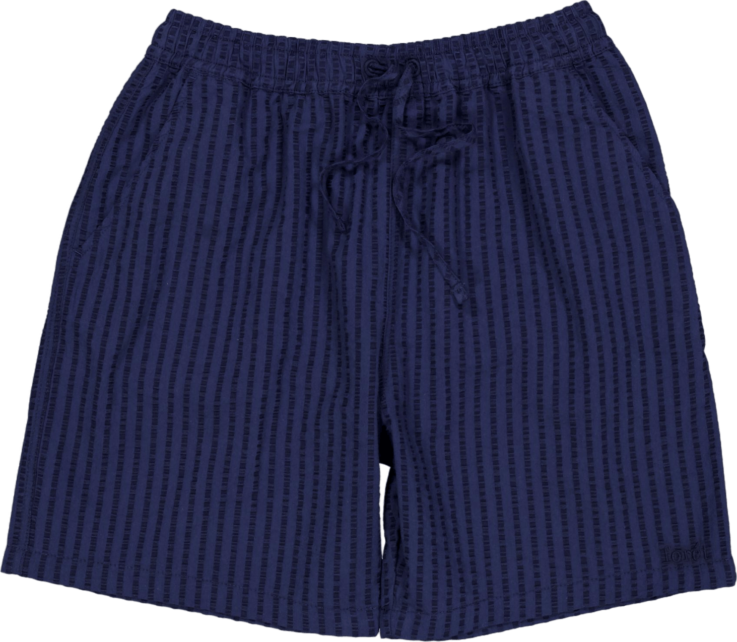 Vole Seersucker Shorts Navy