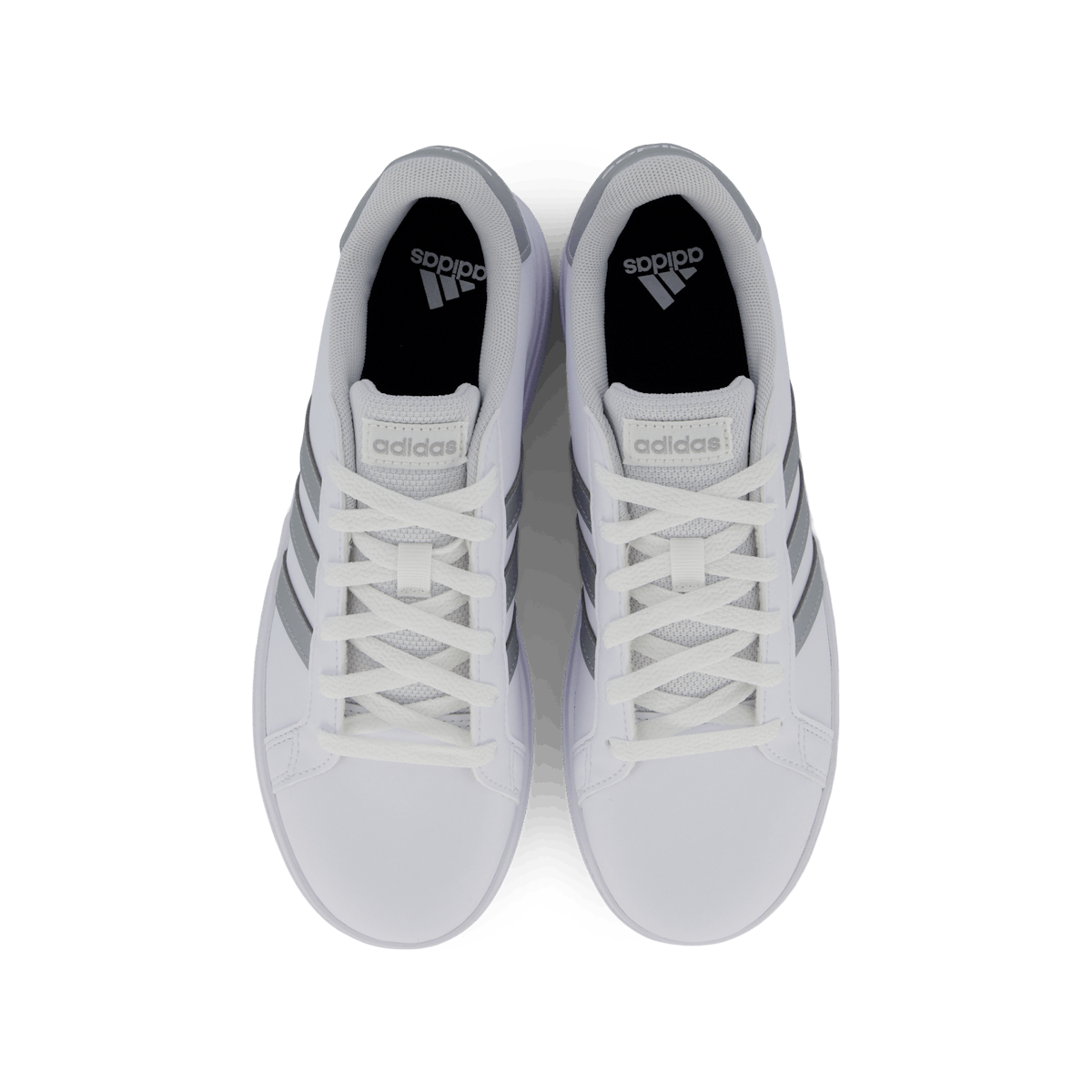 Grand Court Lifestyle Tennis Lace-Up Shoes Cloud White / Matte Silver / Matte Silver