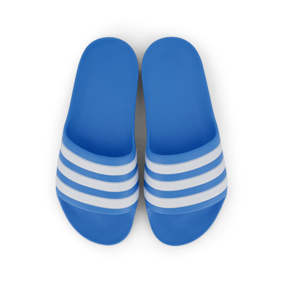 Adilette Aqua Slides Kids Blue Burst / Cloud White / Blue Burst - Bild 6