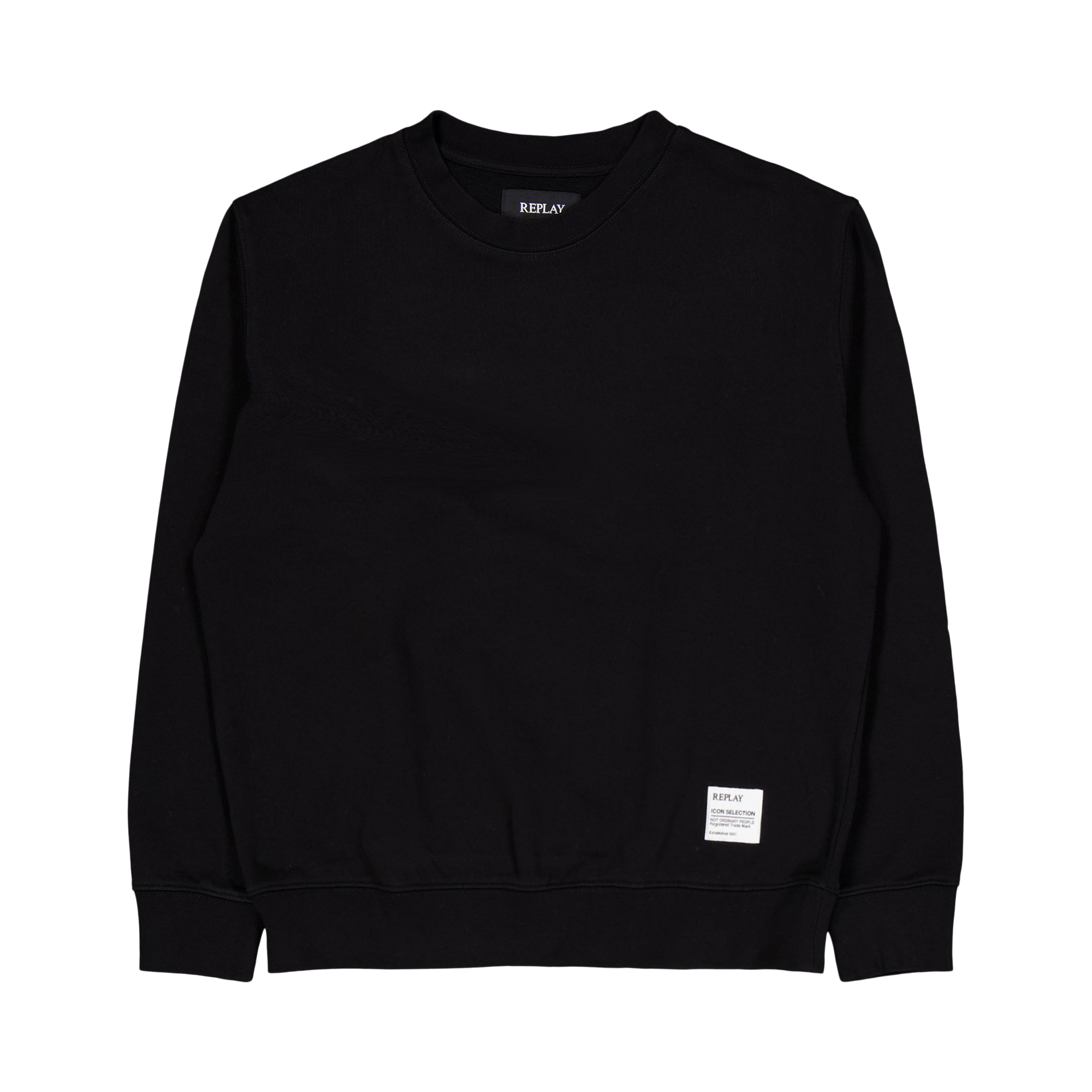 Plain Sweater 098, Male, Apparels, hoodies and sweatshirts, Black, S