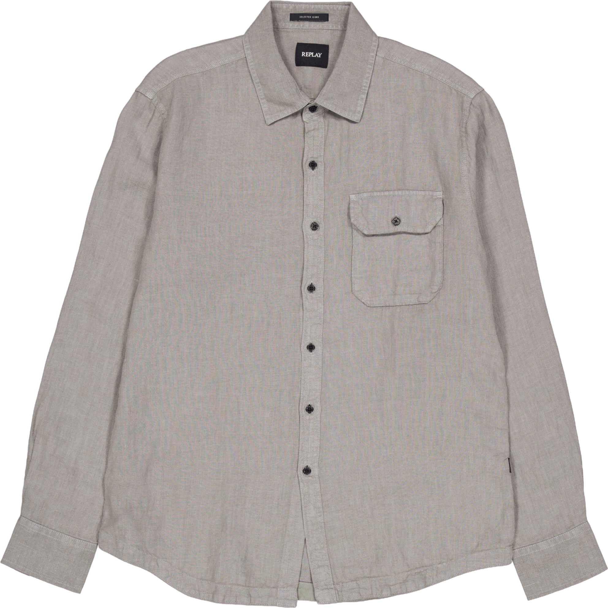 Replay Linen Shirt 705  Military