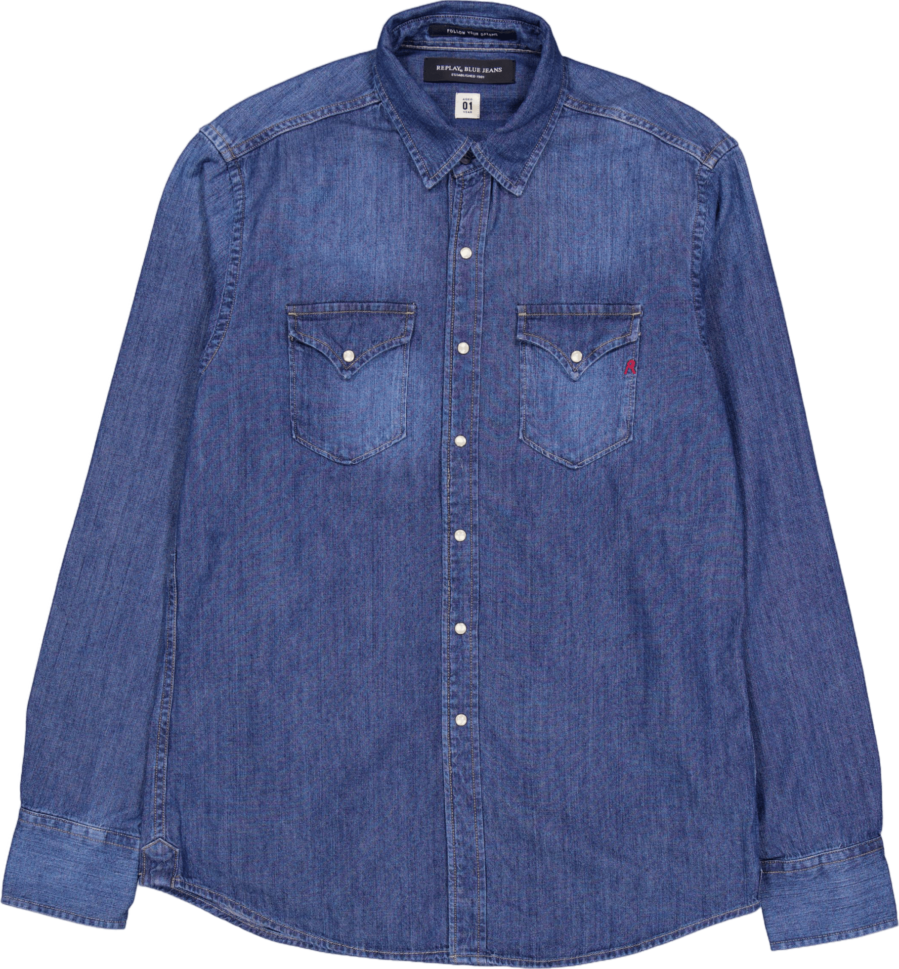 1 Year Aged Denim Shirt 009