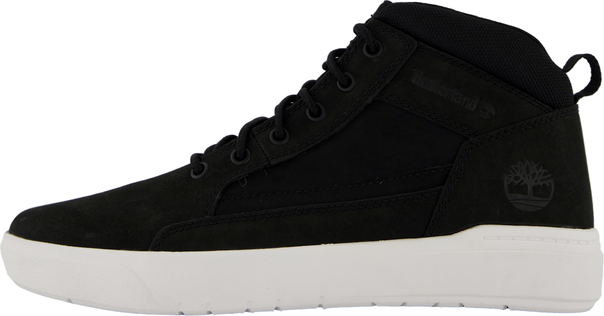 Mid Lace Up Sneaker Black Nubuck