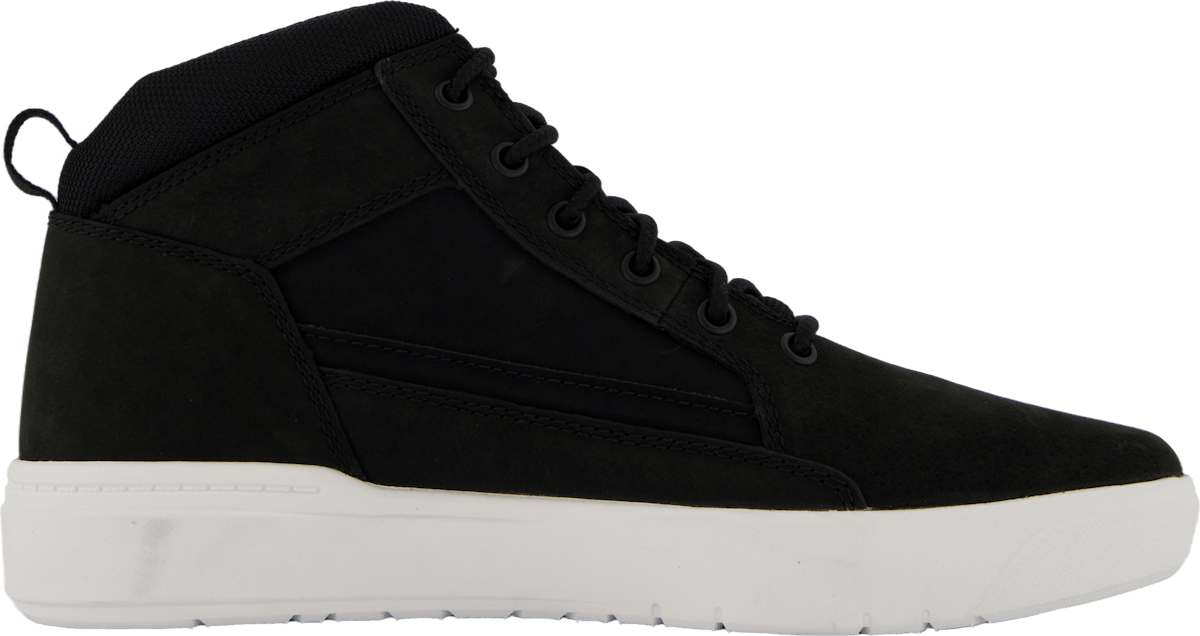 Mid Lace Up Sneaker Black Nubuck