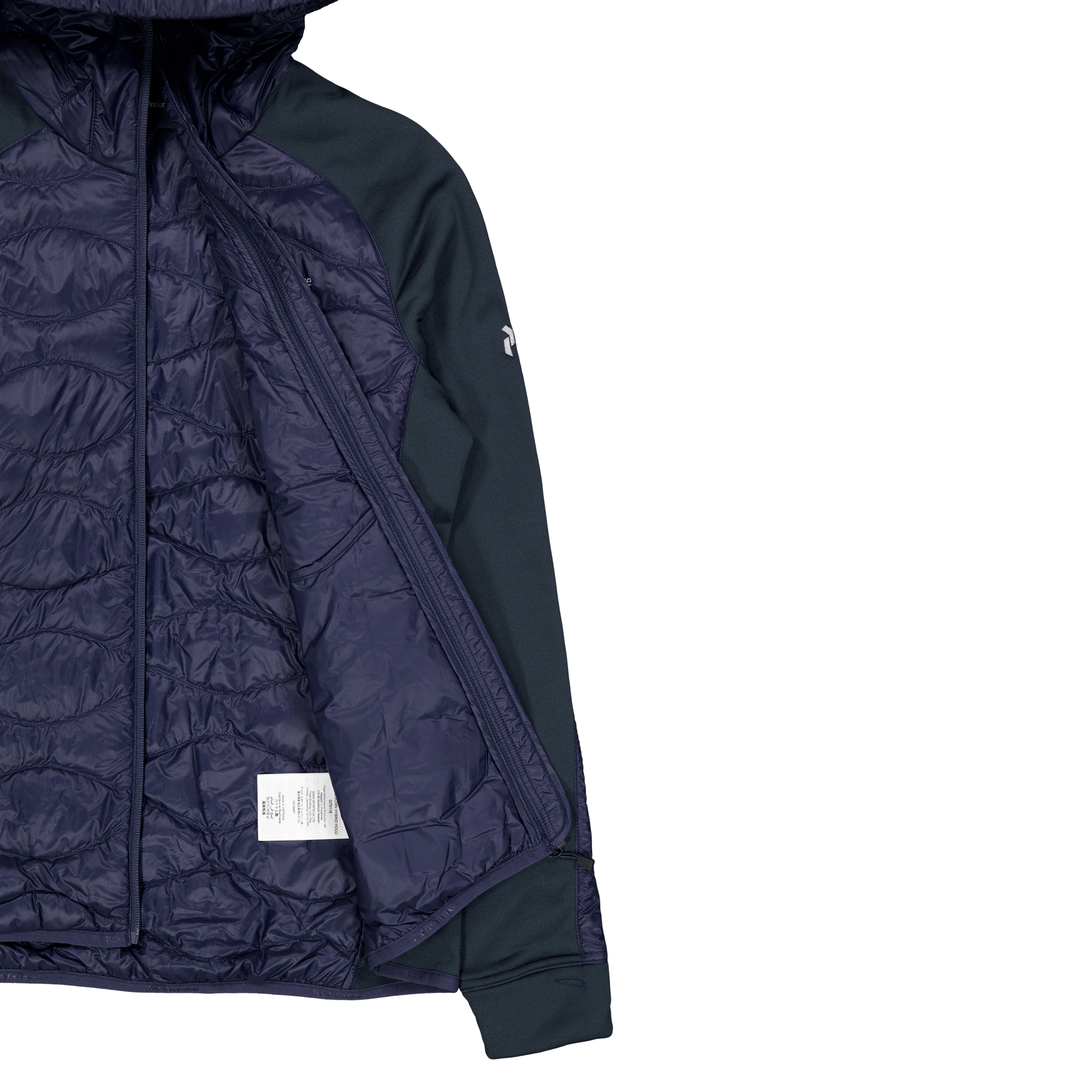 W Helium Down Hybrid Hood Blue Shadow - Bild 4