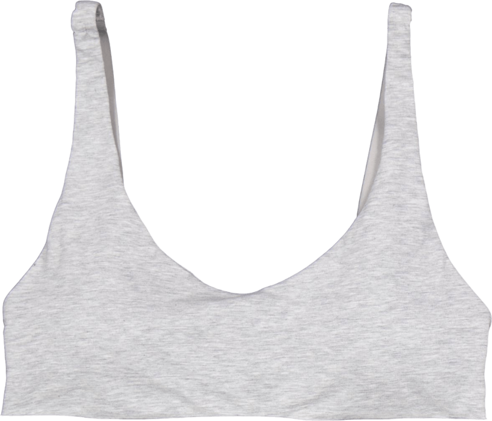 Lightly Lined Bralette Grey, Female, Tøj, Undertøj, Grå, XL