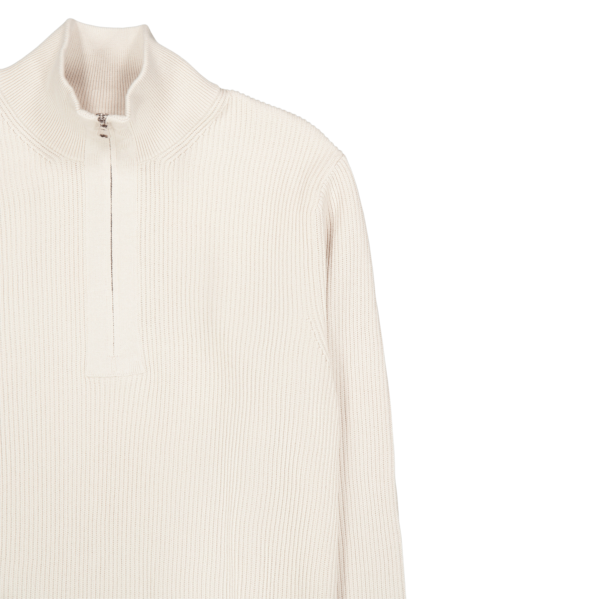 Alex Half Zip Knitted Sweater U029 Moonbeam - Bild 3