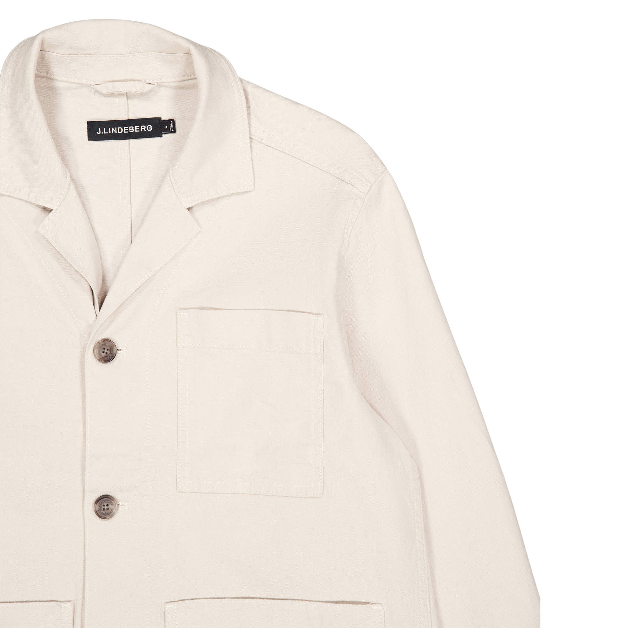 Errol Linen Workwear Overshirt U029 Moonbeam - Bild 3