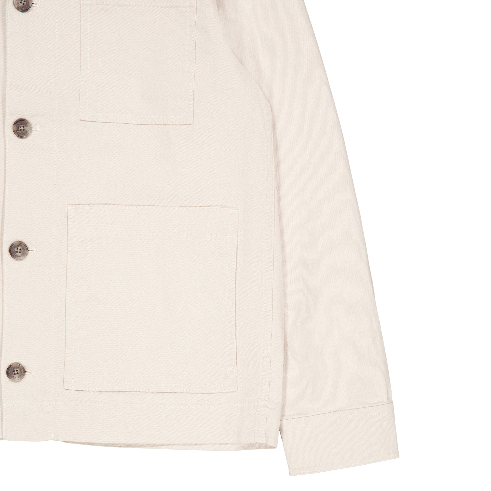 Errol Linen Workwear Overshirt U029 Moonbeam - Bild 4