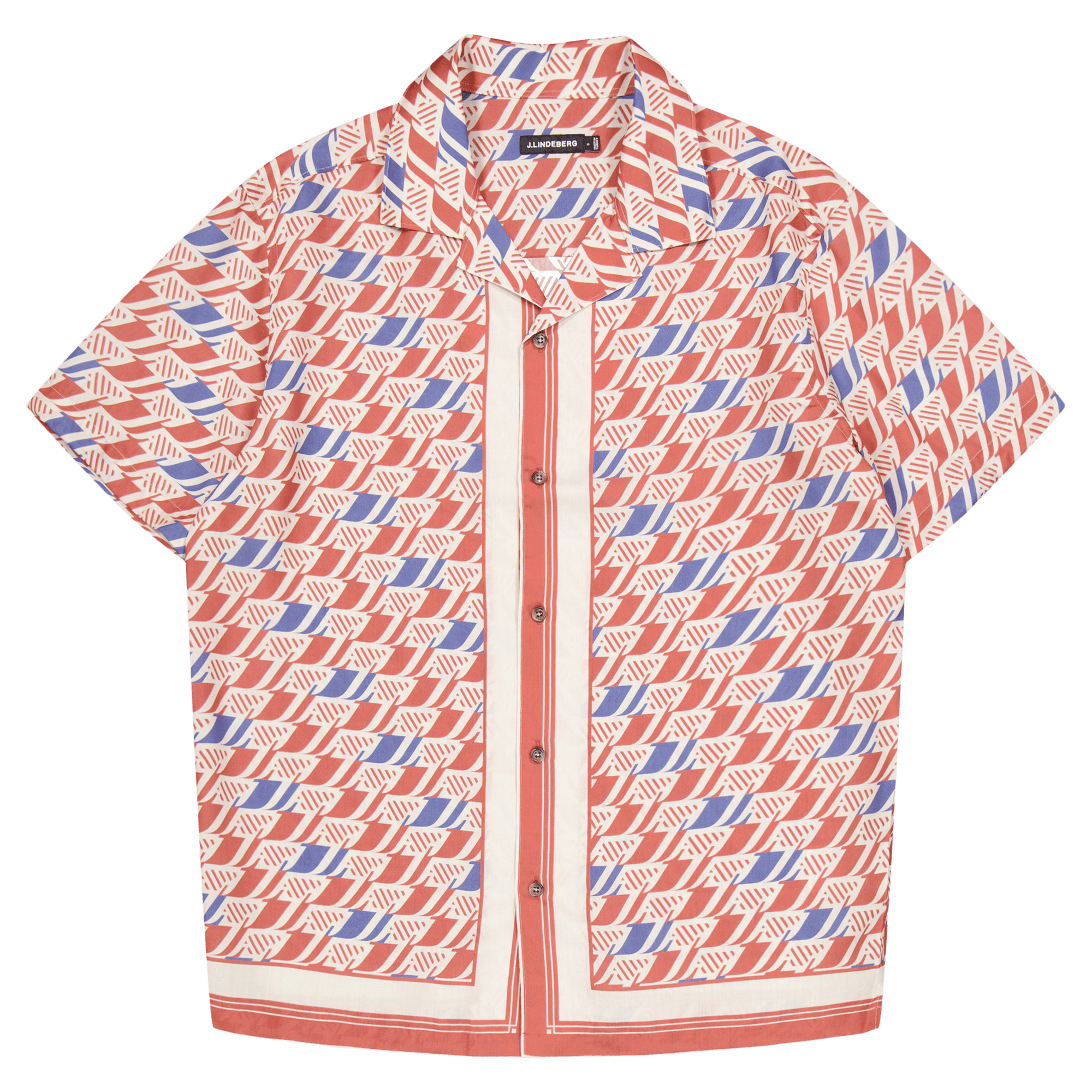 Elio Tencel Moto Print Shirt S202 Moto Monogram Border Ceda