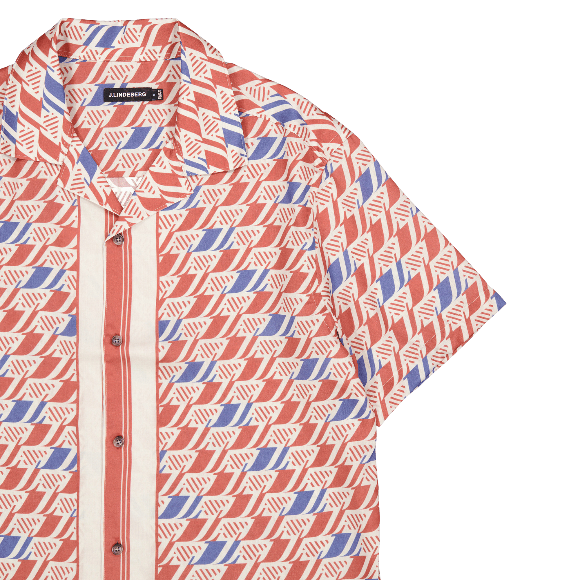 Elio Tencel Moto Print Shirt S202 Moto Monogram Border Ceda - Bild 3