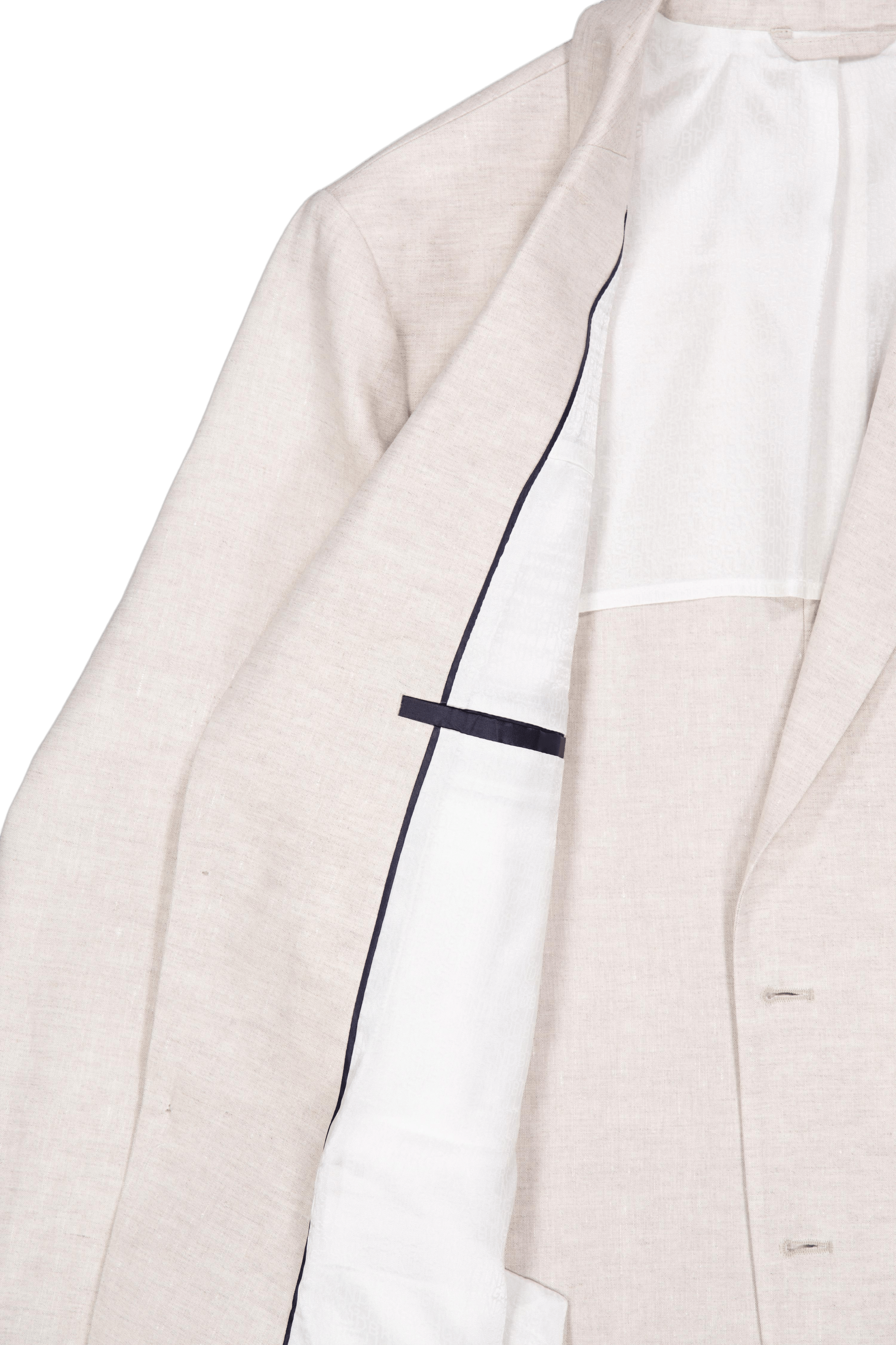 Hopper U Super Linen Blazer U029 Moonbeam - Bild 4