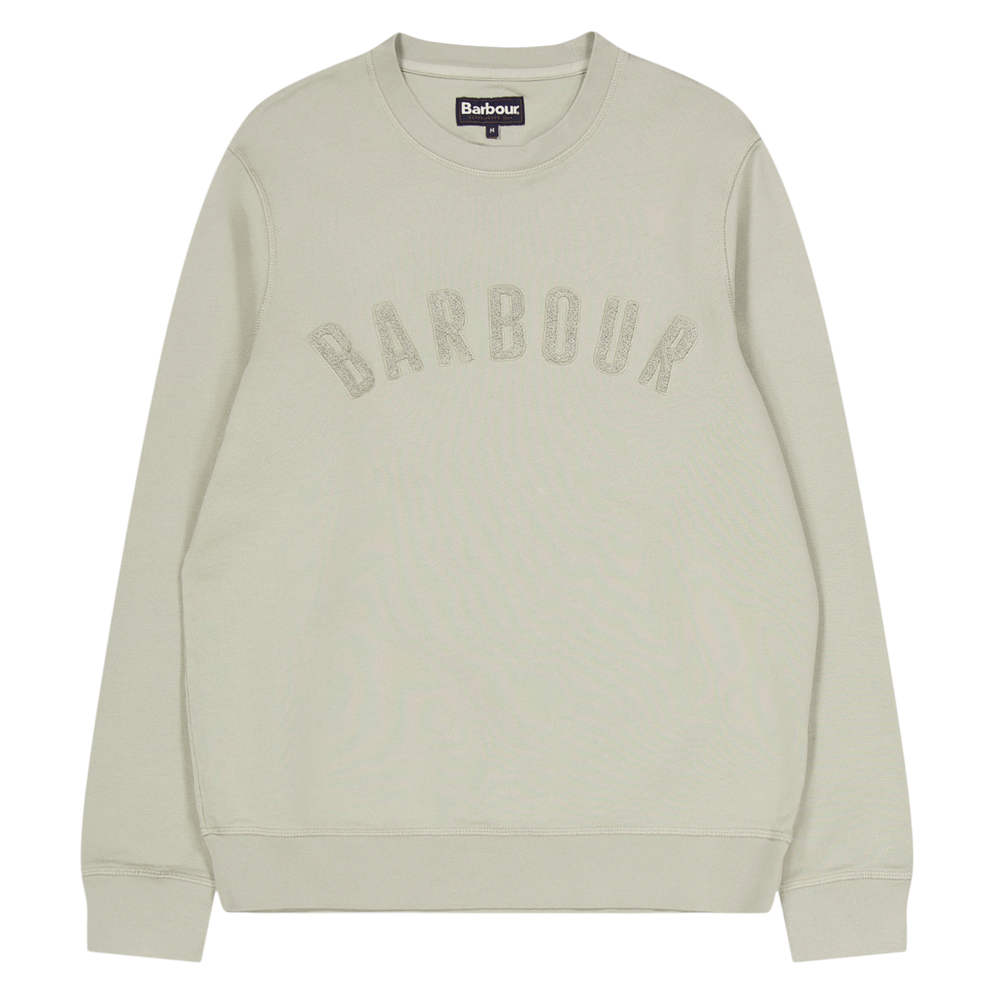 Barbour Wash Prep Logo Sweat Gy78 Forest Fog