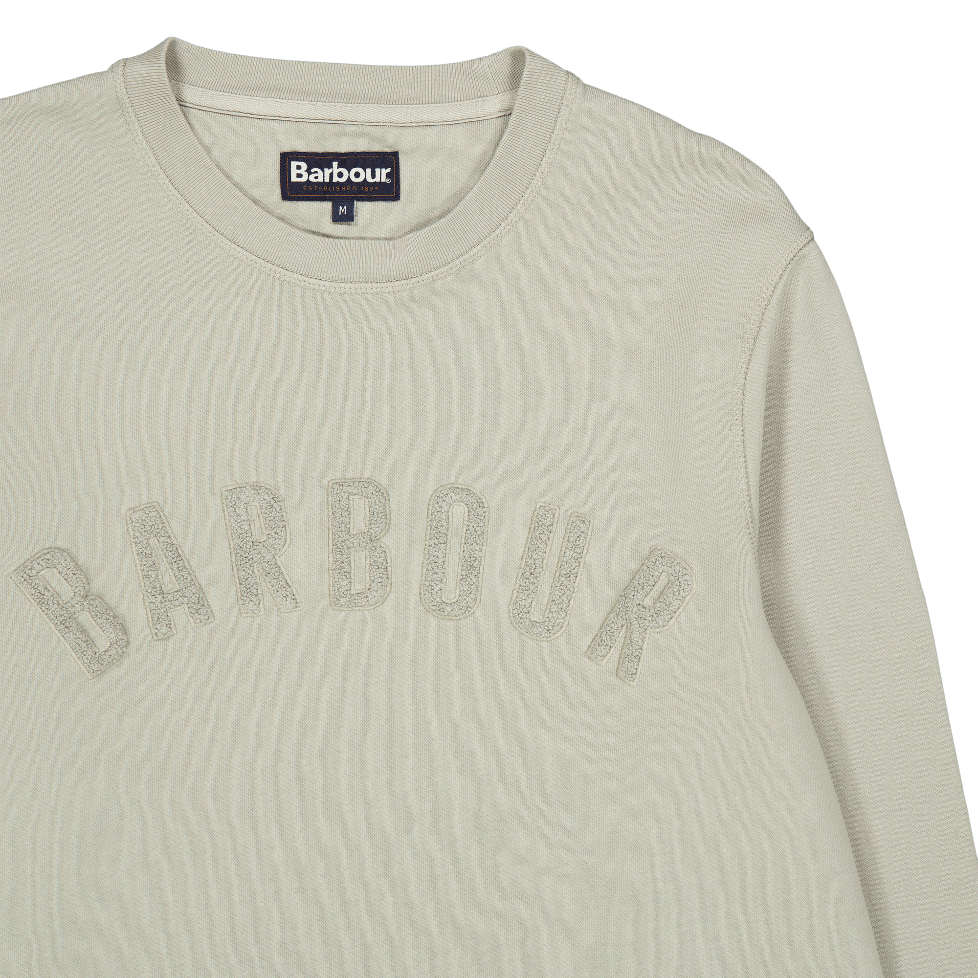 Barbour Wash Prep Logo Sweat Gy78 Forest Fog - Bild 3