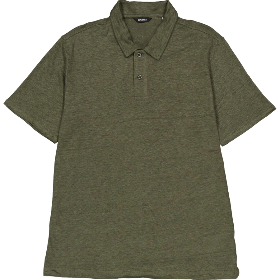 Duke Linen Polo Ss 7008 Forest Night