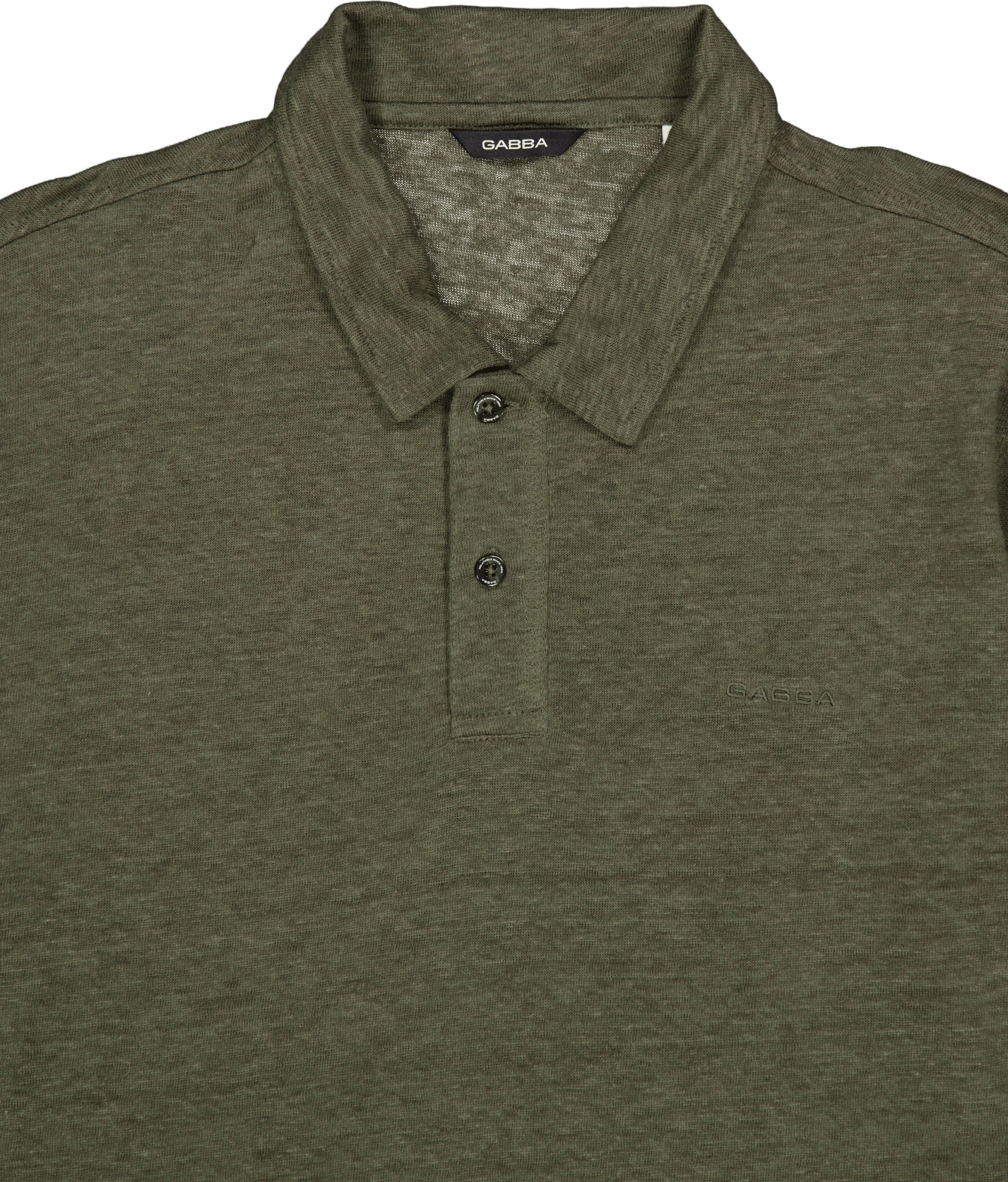 Duke Linen Polo Ss 7008 Forest Night - Bild 3
