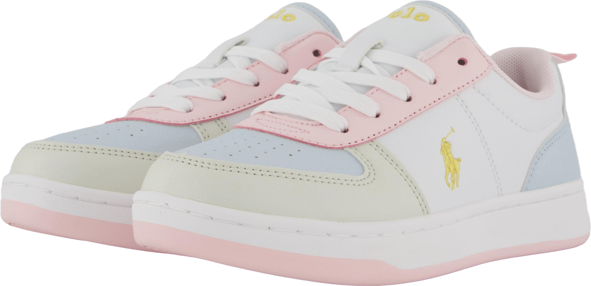 Polo Court Ii C-white Tumbled/lt Pink/lt Blu - Bild 2