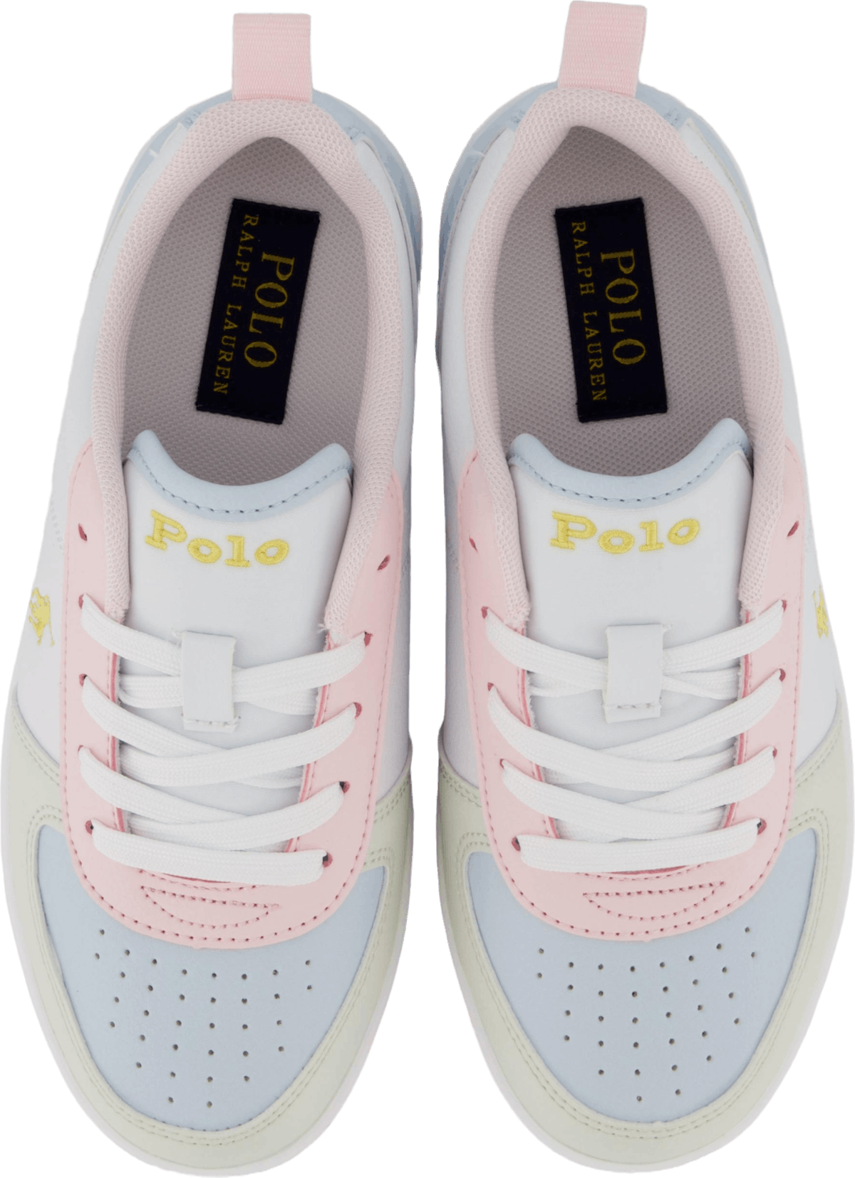 Polo Court Ii C-white Tumbled/lt Pink/lt Blu