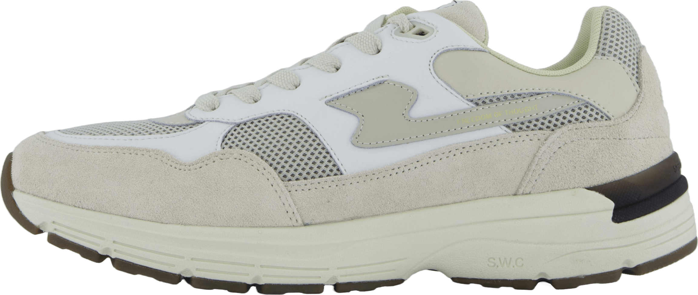 Amiel S-strike Suede Mix White Ecru, Male, Shoes, Trainers, White, EU 43