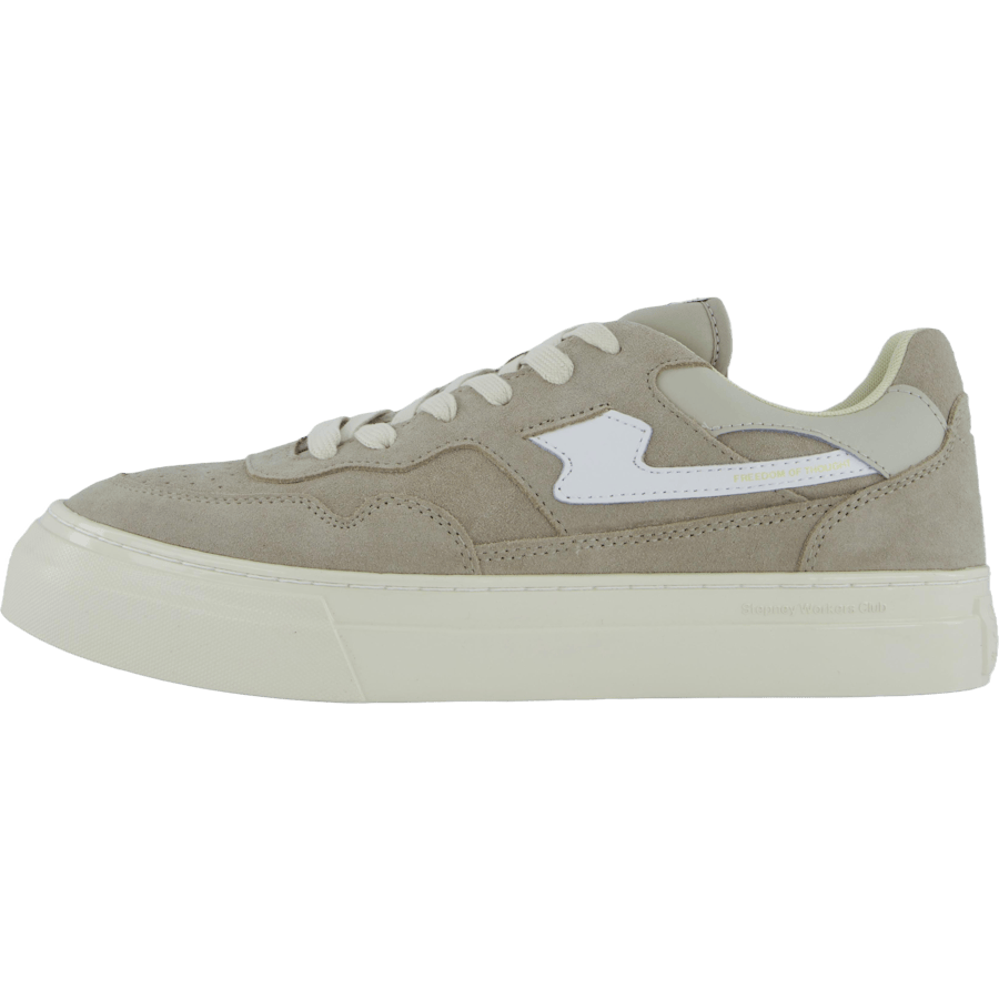 Pearl S-strike Suede Lt Grey & White