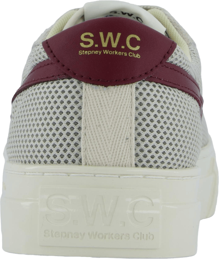 Dellow S-strike Cup Tennis Mes Ecru & Red - Bild 5