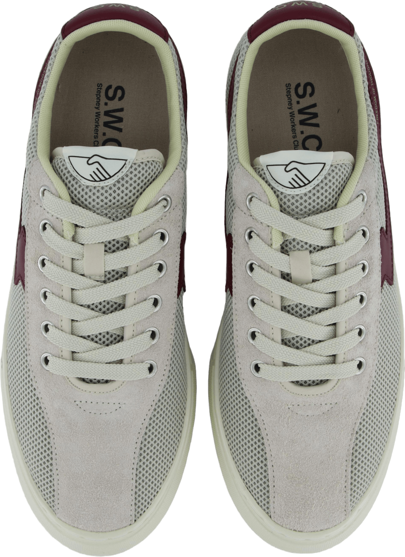 Dellow S-strike Cup Tennis Mes Ecru & Red - Bild 6