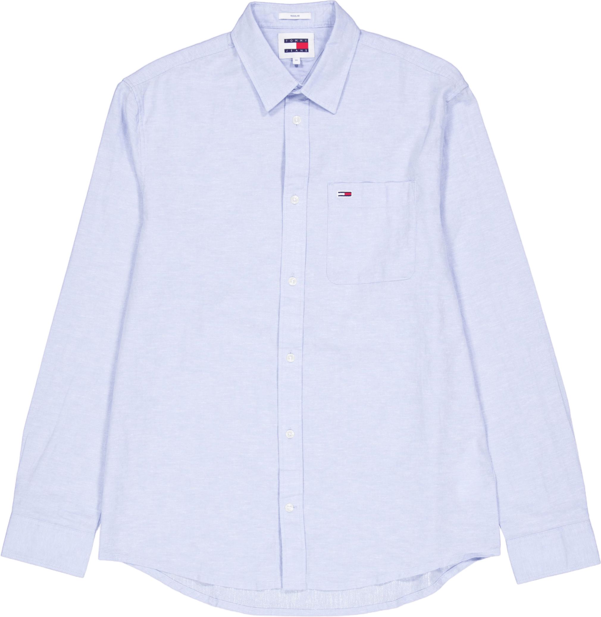 Tjm Reg Linen Blend Shirt Moderate