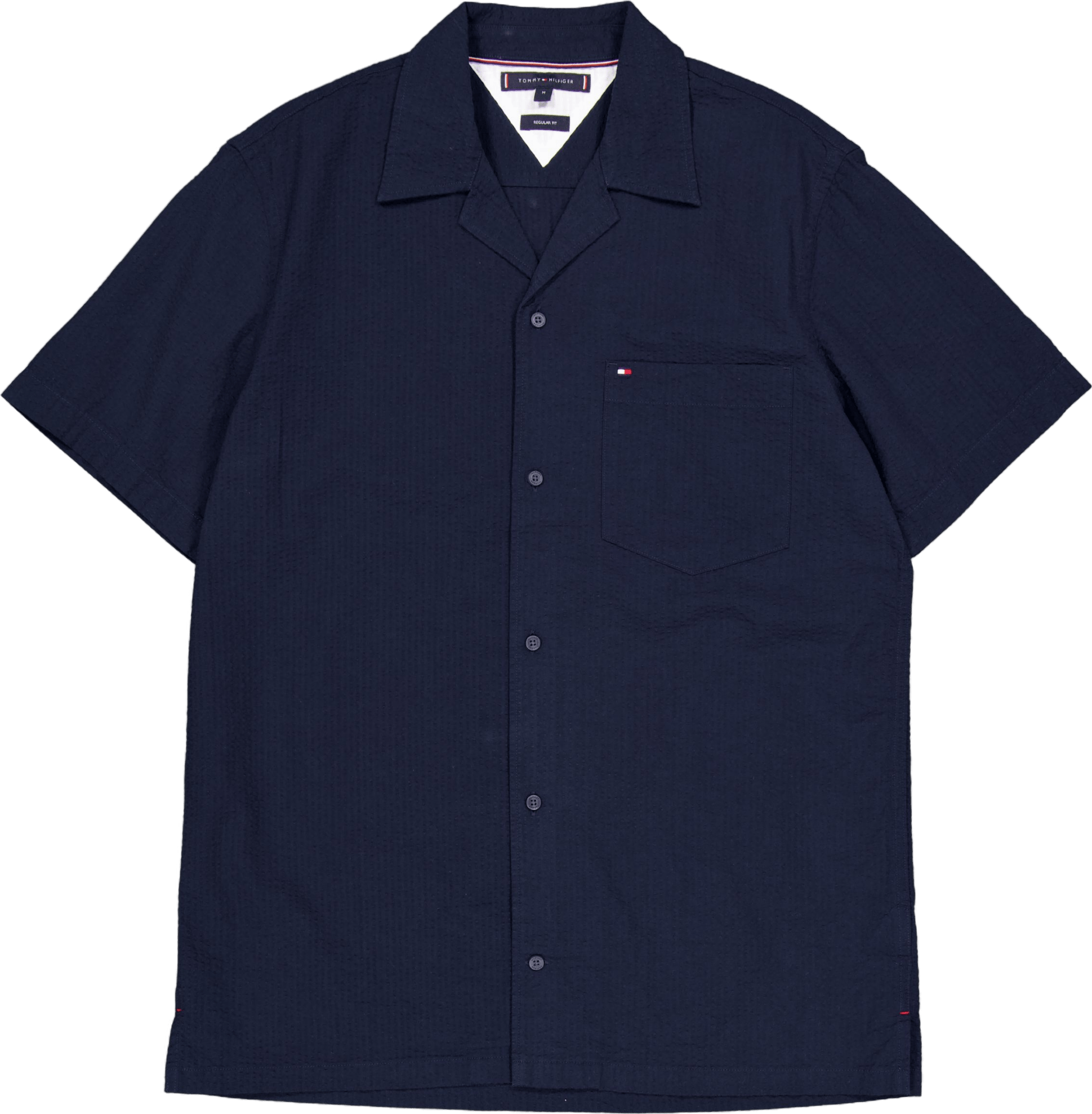 Seersucker Solid Shirt S/s