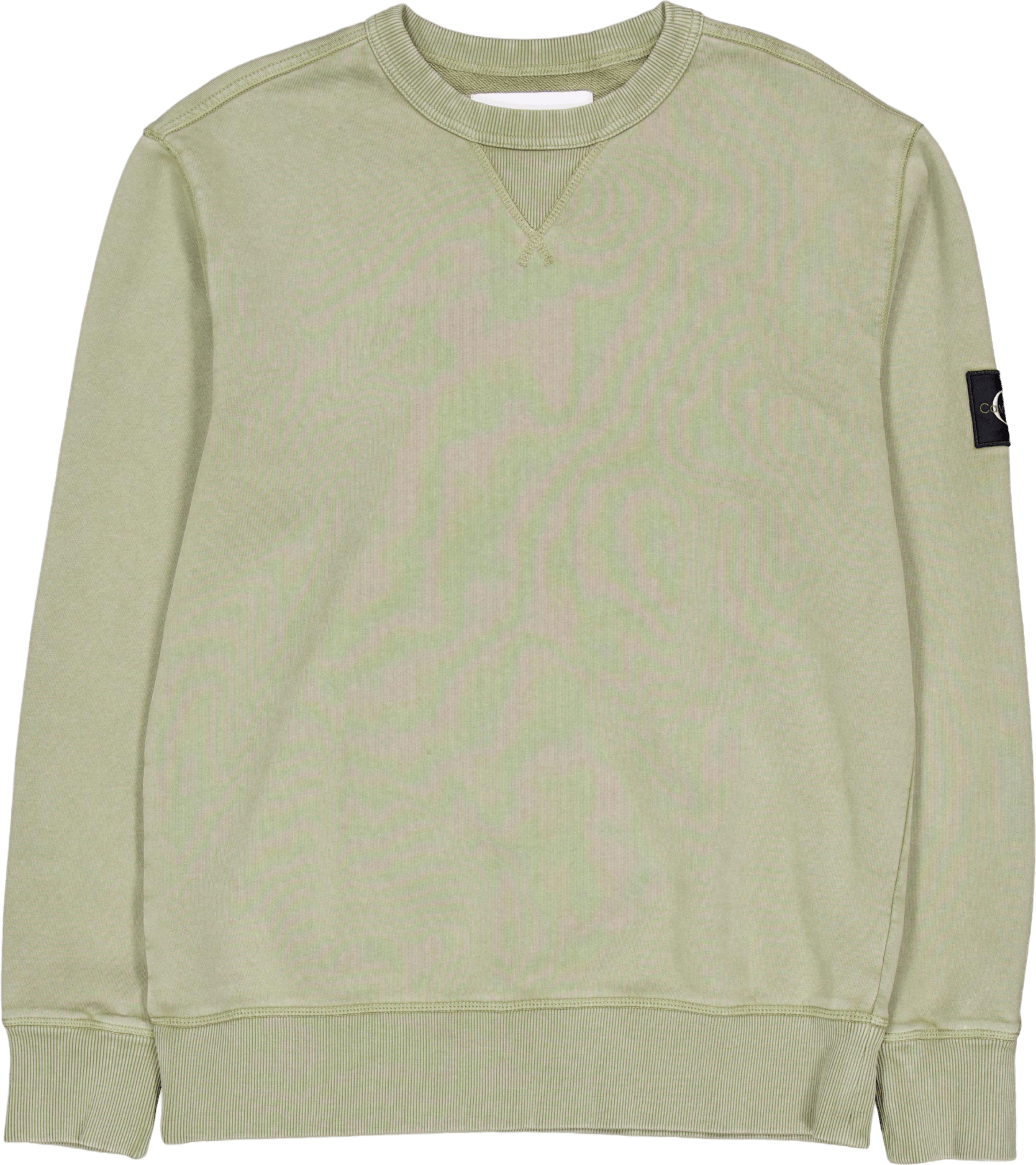 Washed Badge Crew Neck Dark Juniper