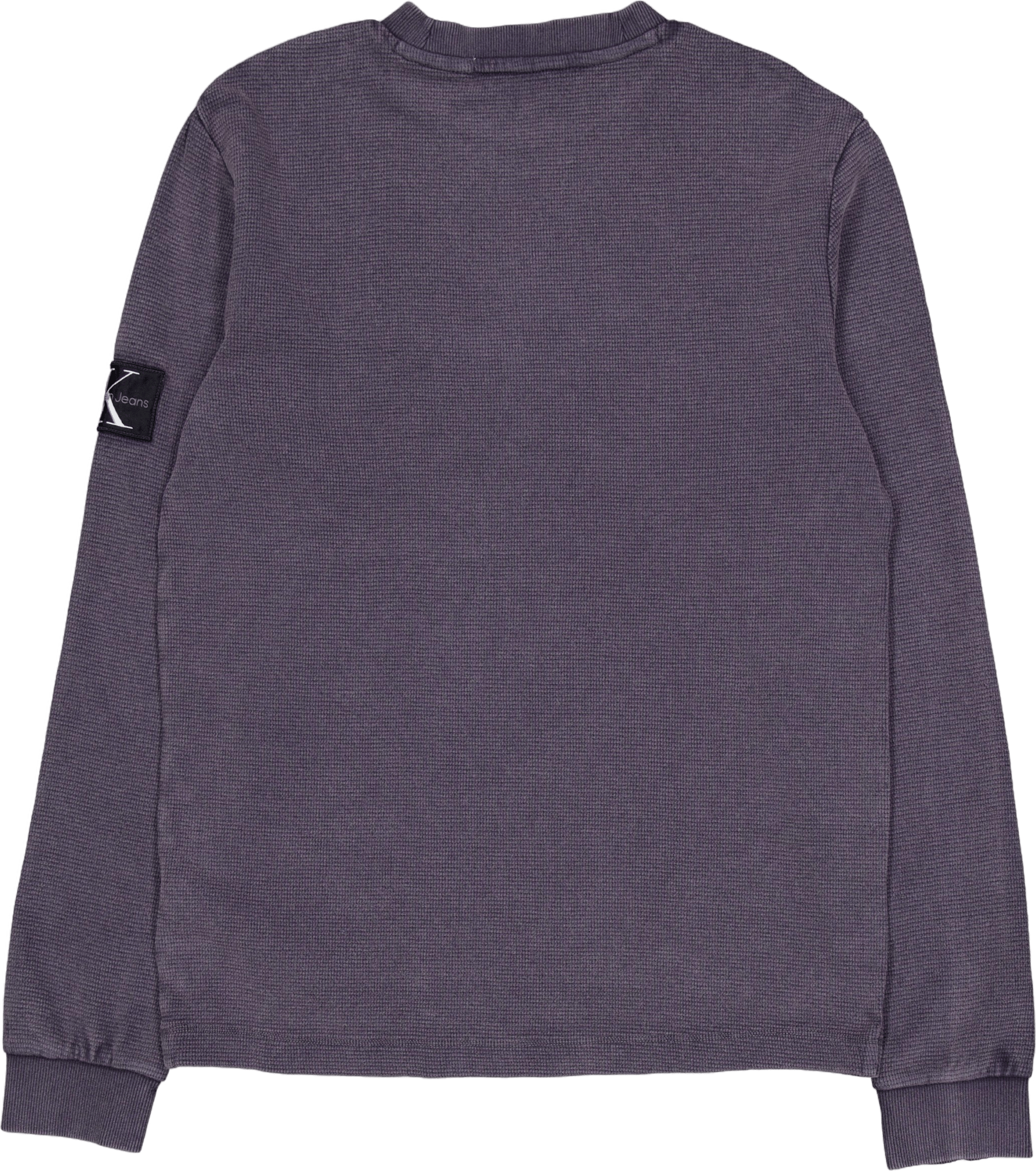 Washed Badge Waffle Ls Tee Washed - Bild 2
