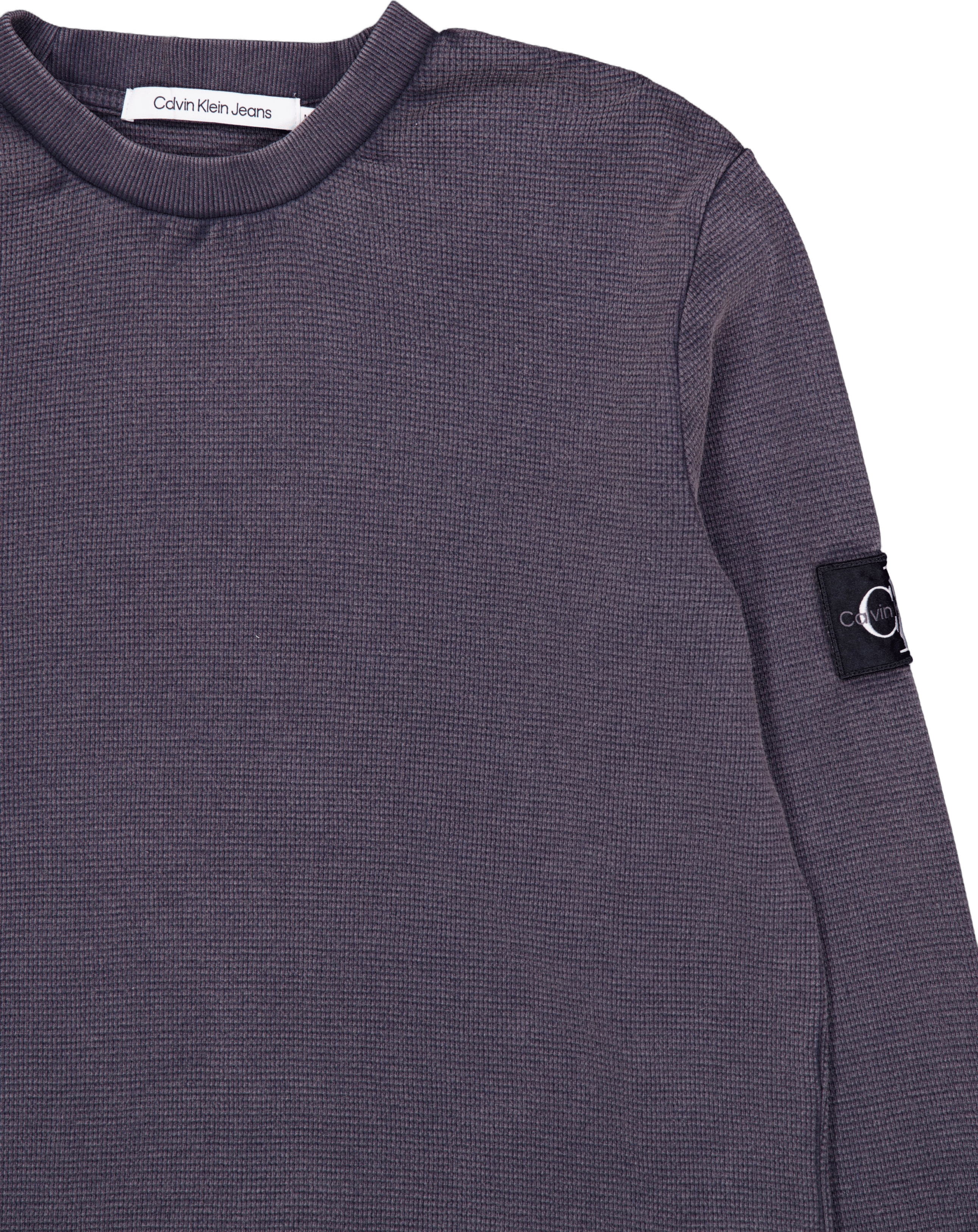 Washed Badge Waffle Ls Tee Washed - Bild 3