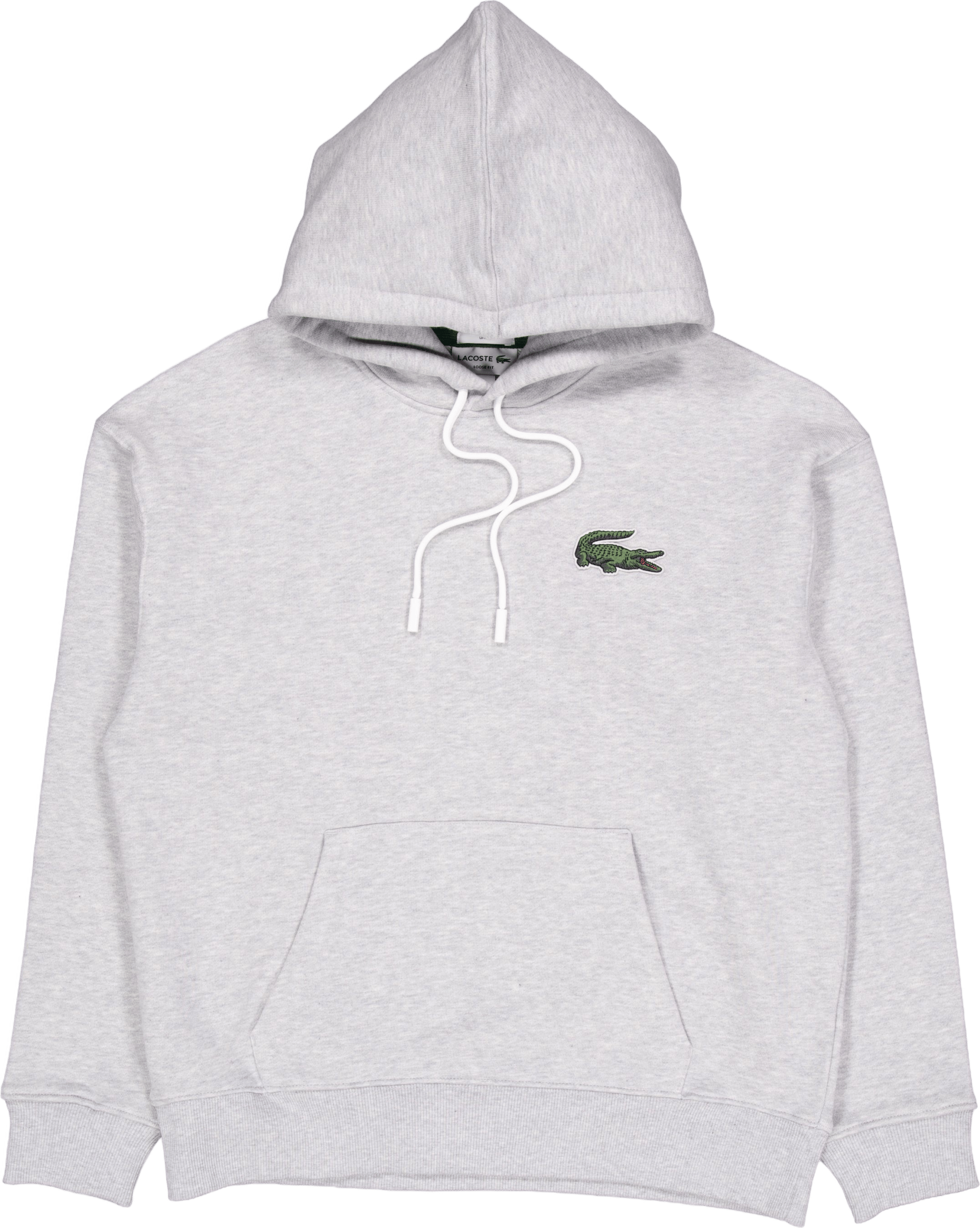 Loose Fit Crocodile Badge Hood Cca Silver Chine