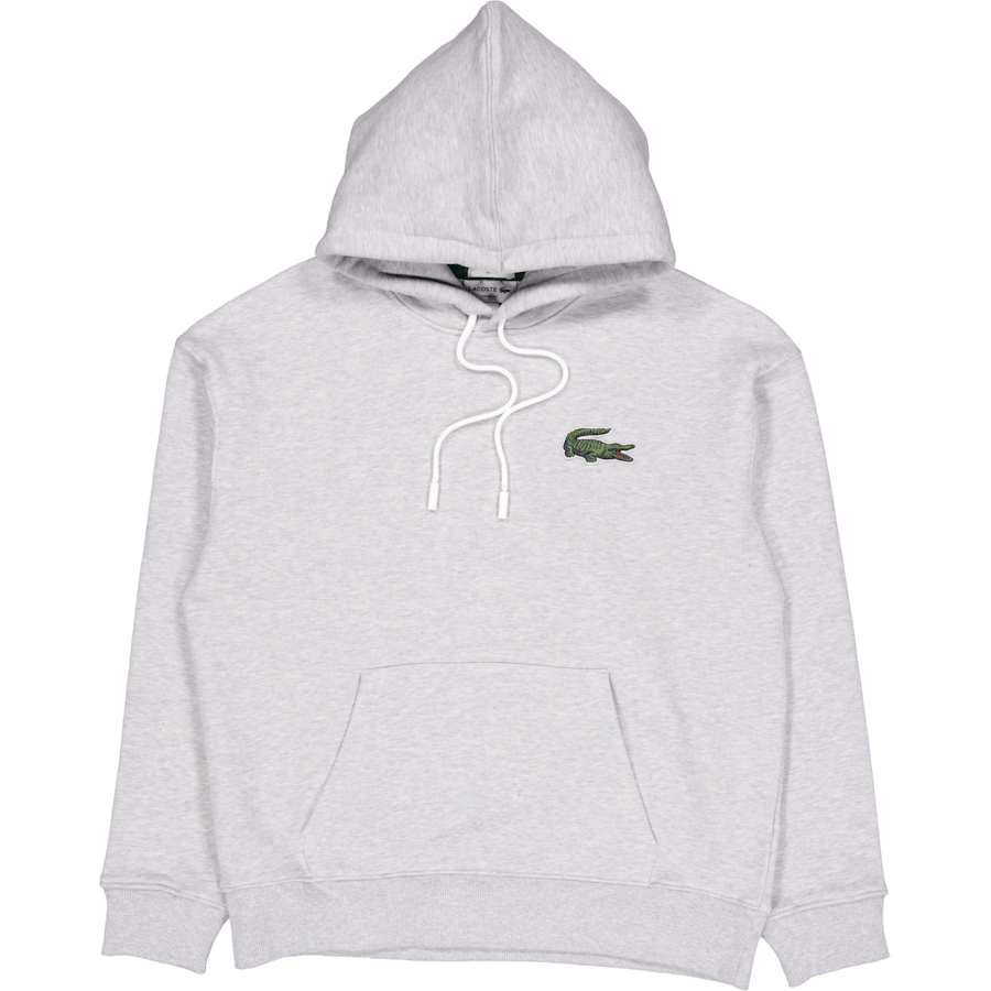 Loose Fit Crocodile Badge Hood Cca Silver Chine