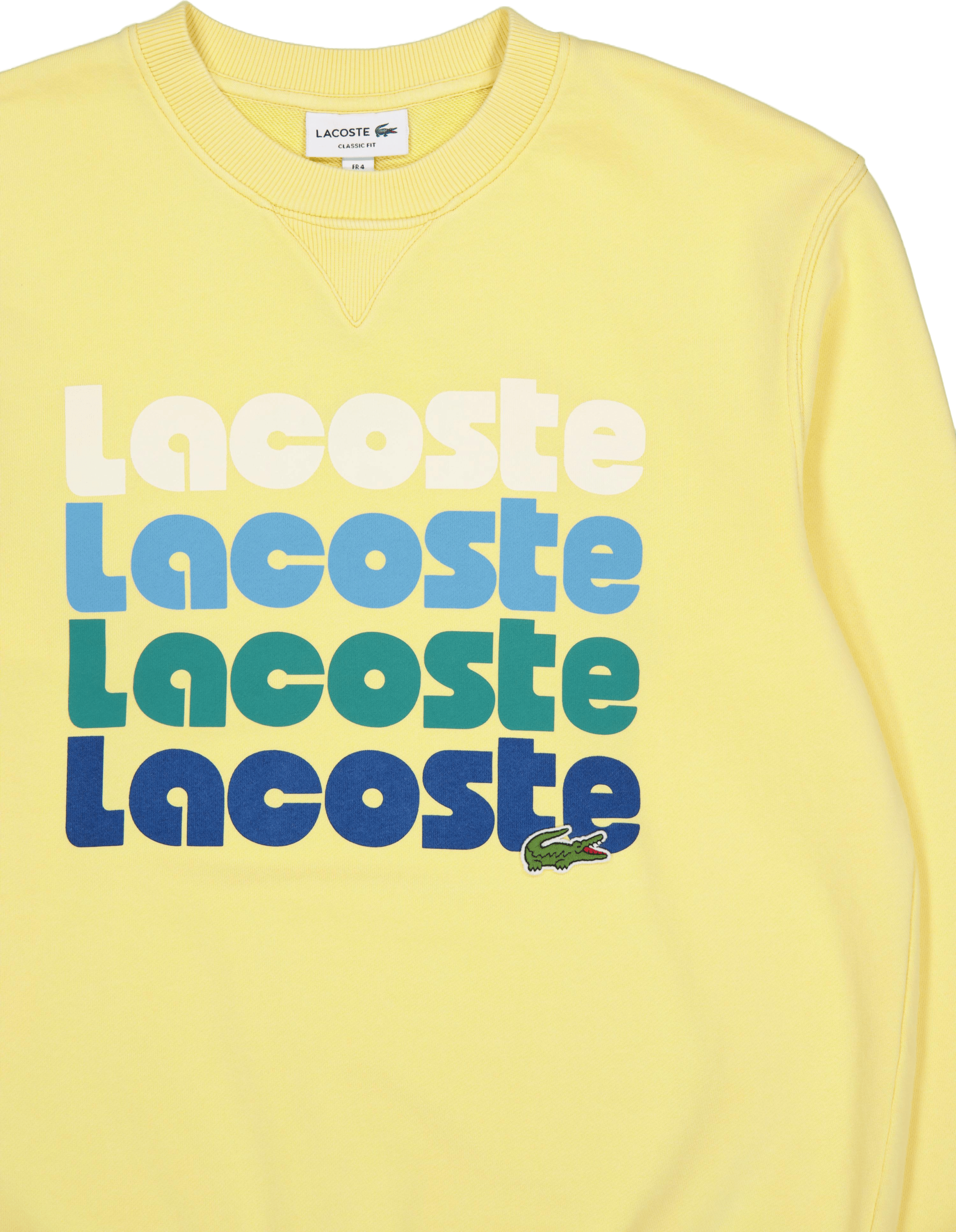Lacoste Logo Sweatshirt Iy1 Cornsilk - Bild 3