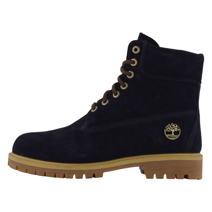Timberland Heritage 6 Inch Lac Dark Blue Suede, Male, Shoes, Boots, Boots, Black, EU 44
