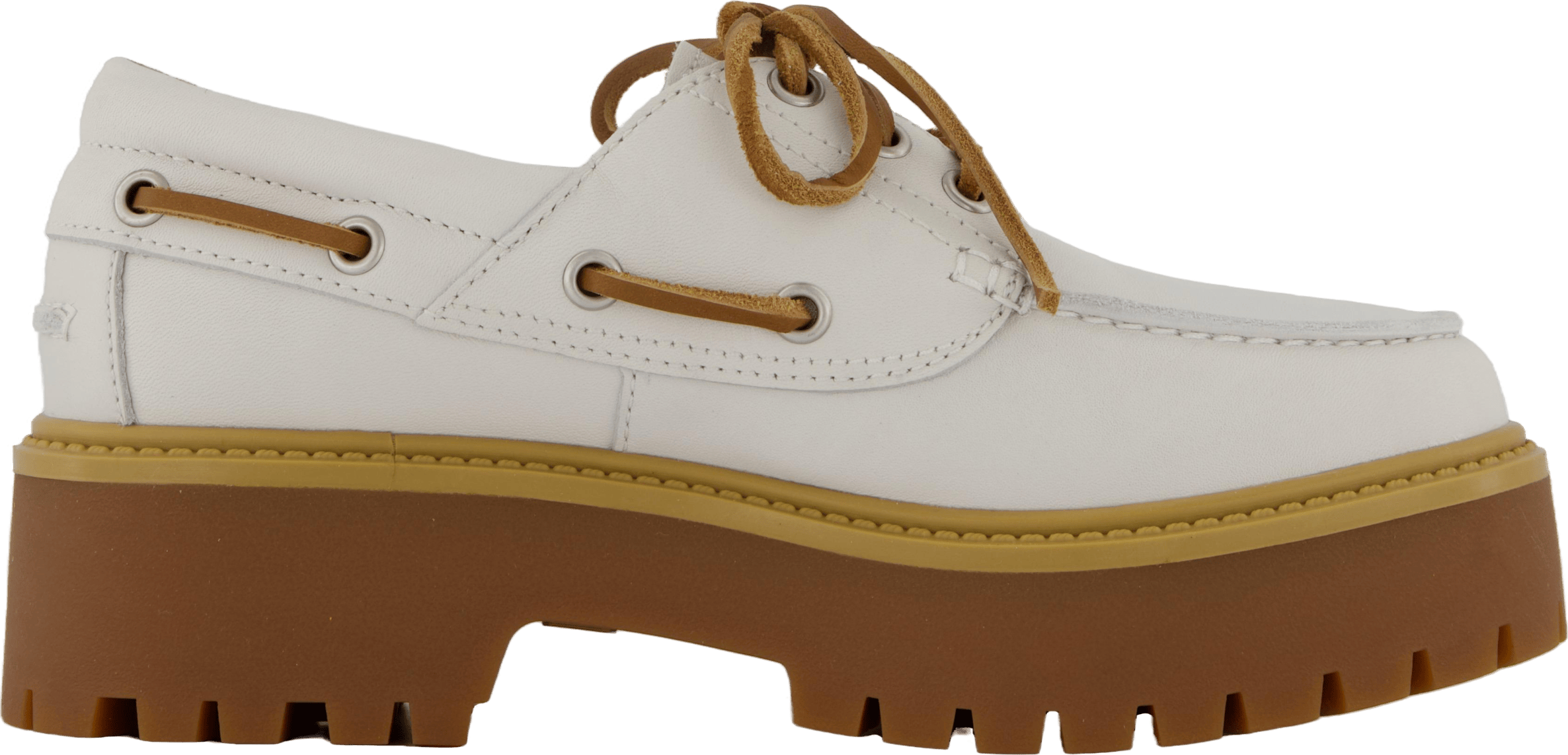 Stone Street Boat Shoe White Full Grain - Bild 3