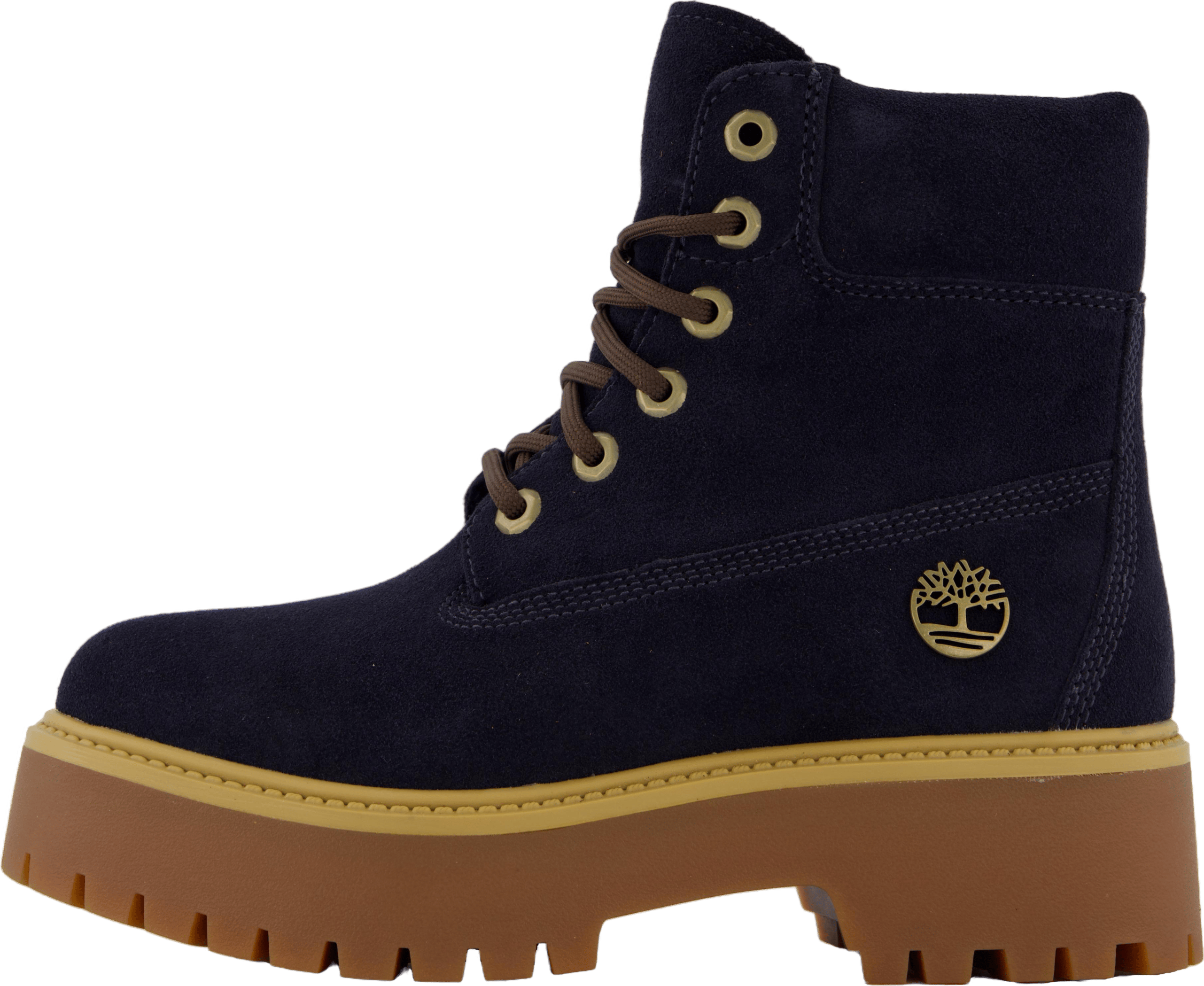 Stone Street 6 Inch Lace Up Wa Dark Blue Suede