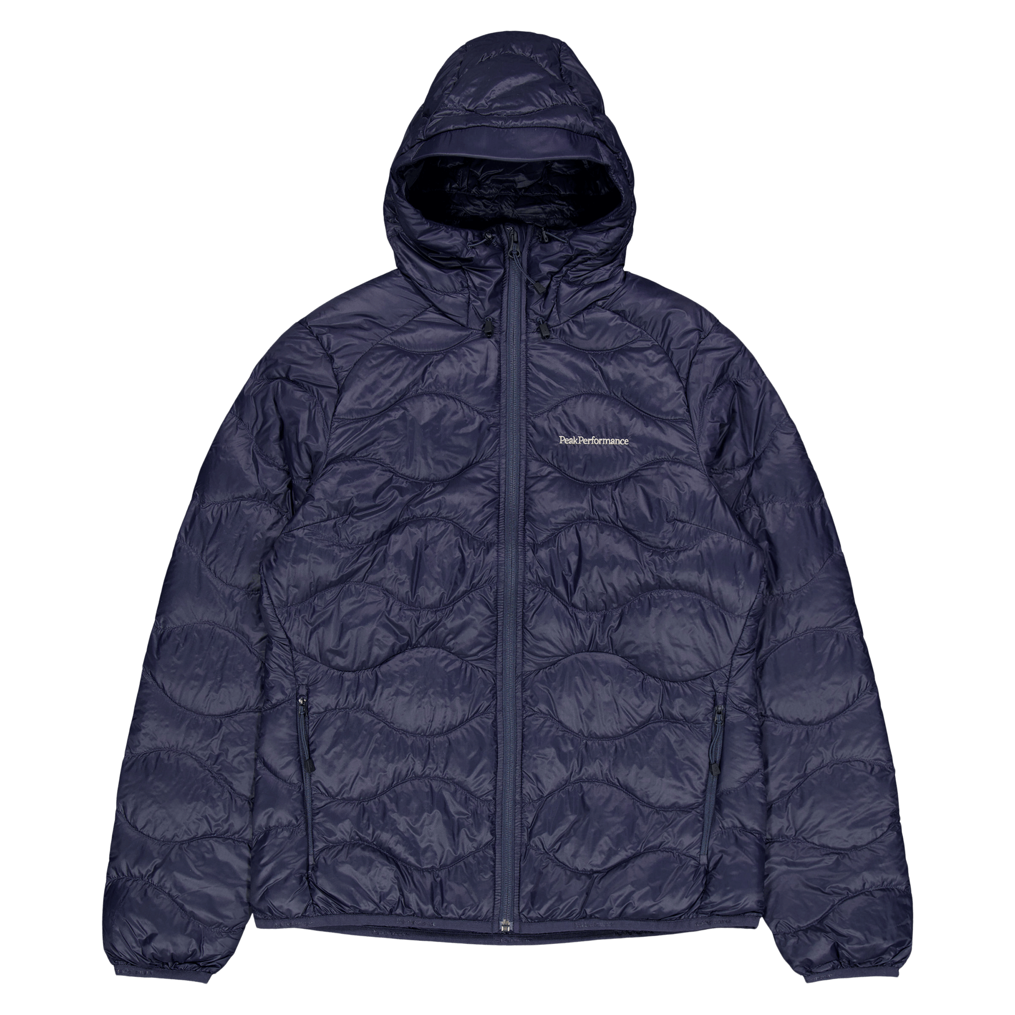 W Helium Down Hood Jacket Blue Shadow