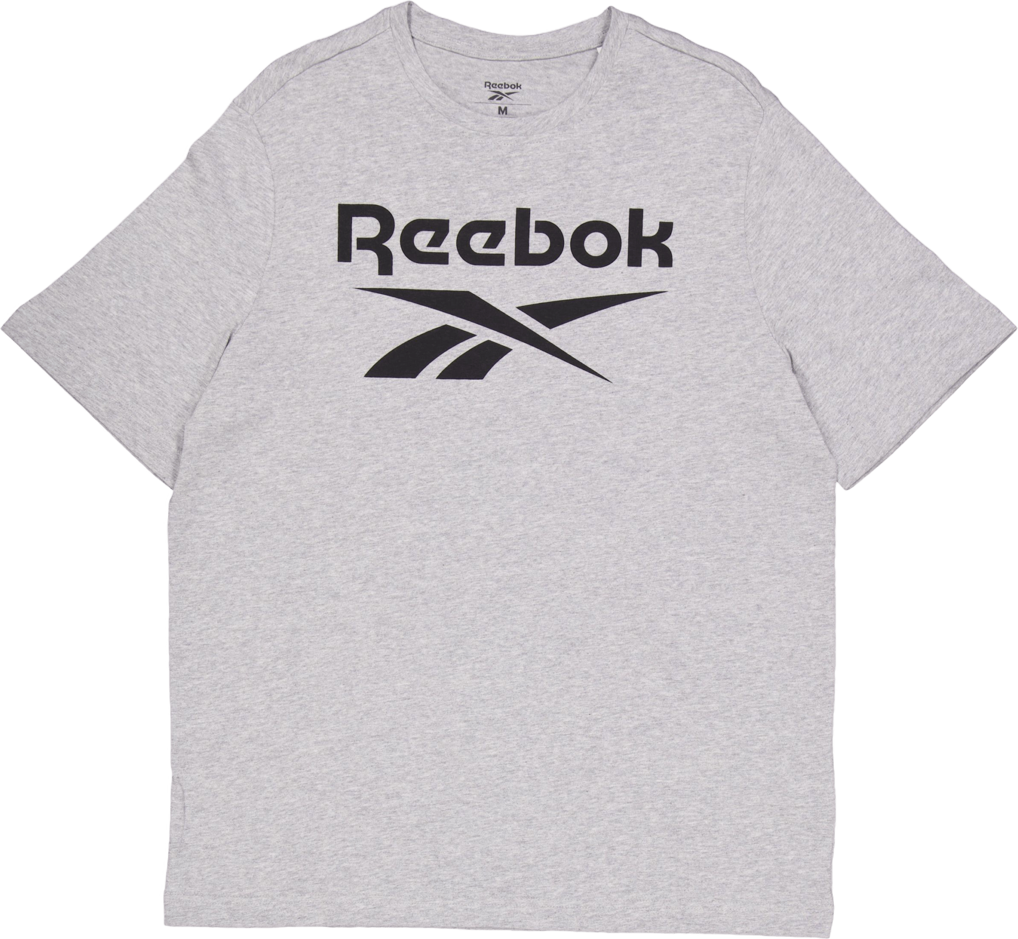 Ri Big Stacked Logo M Grey Heather