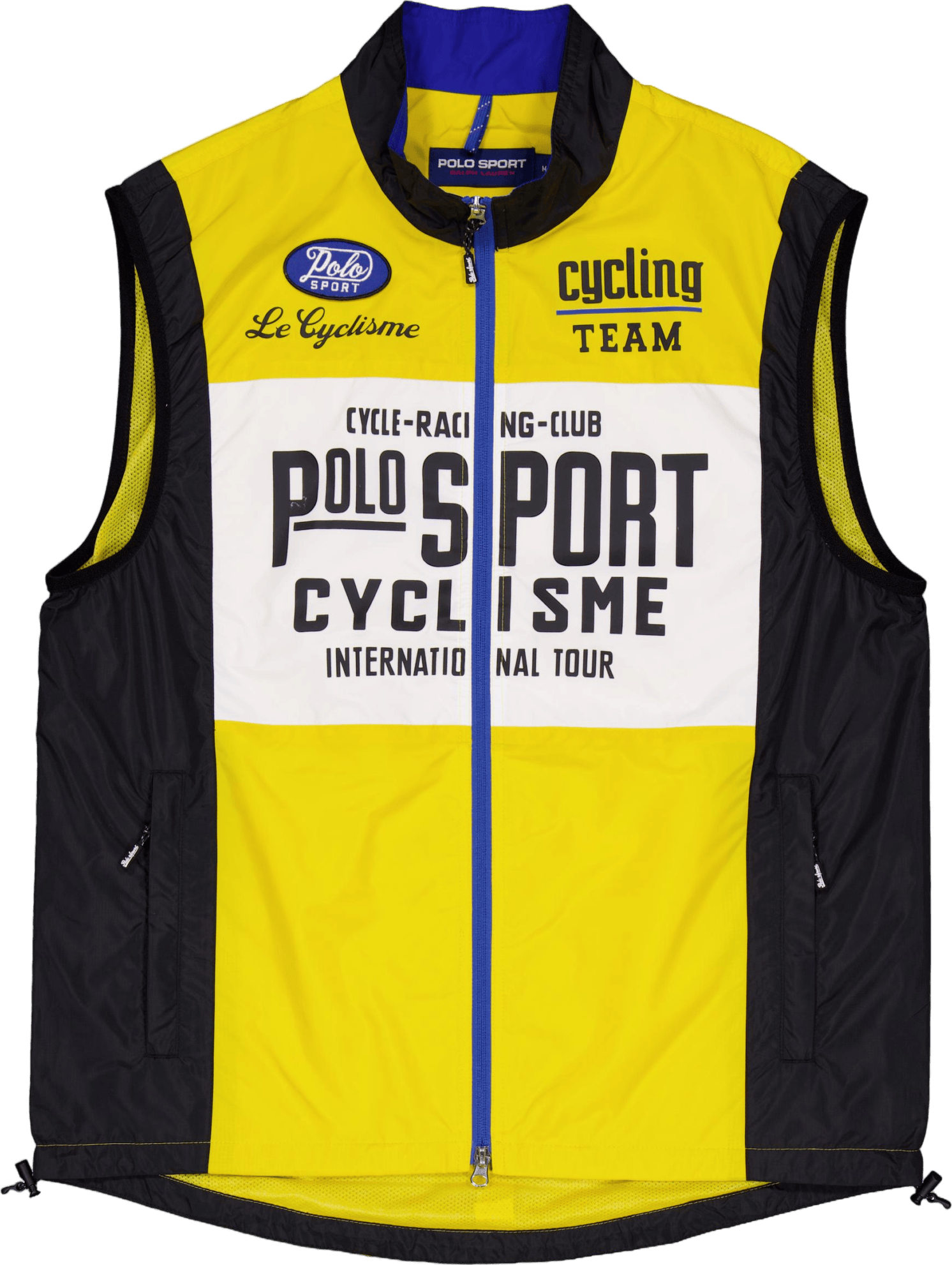 Polo Sport Water-Resistant Vest Canary Yllw/Whte/Polo Blck, Male, Apparels, jackets, Multi color, XL