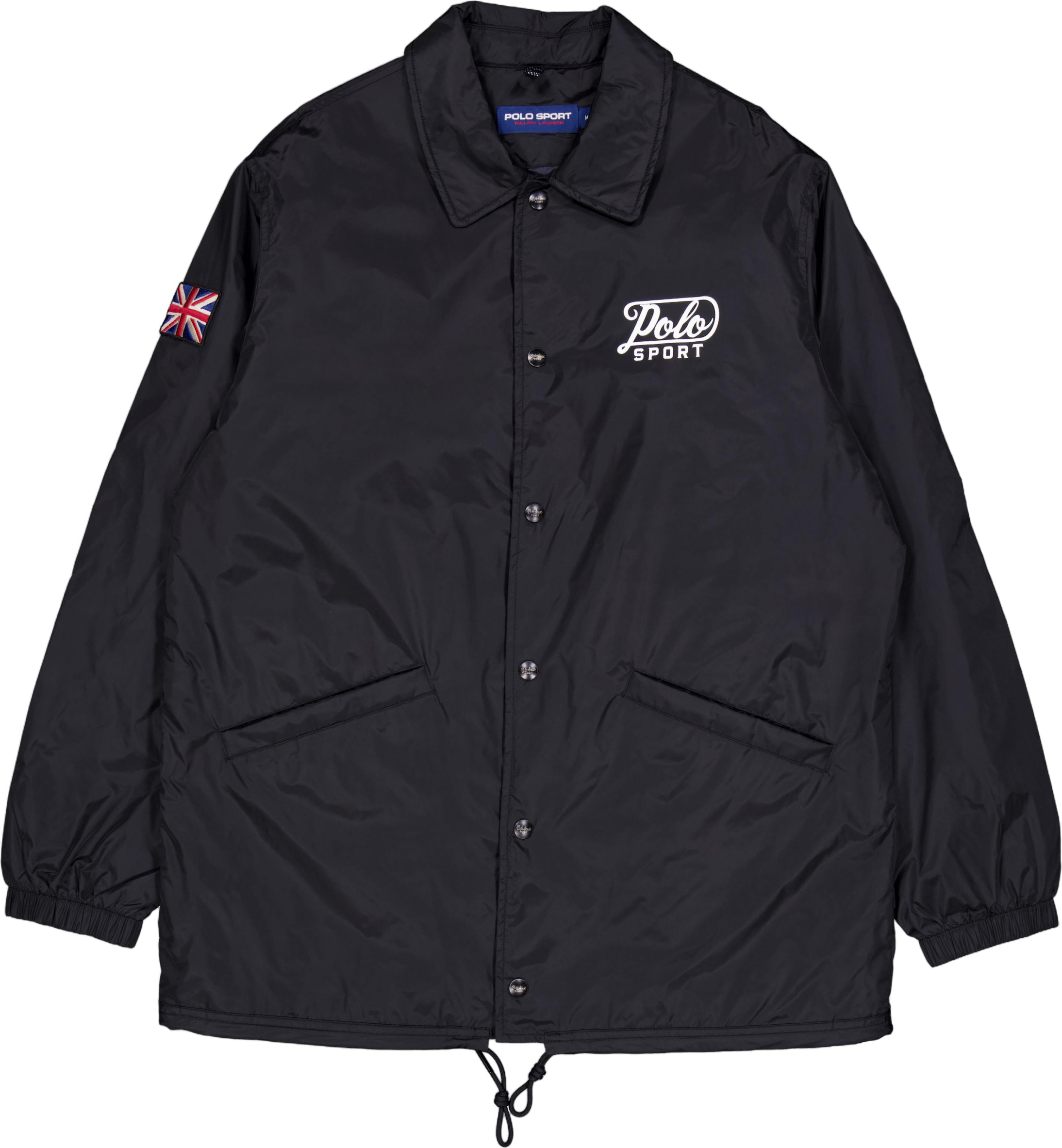 Nylon-ps Coaches Jacket Polo Black