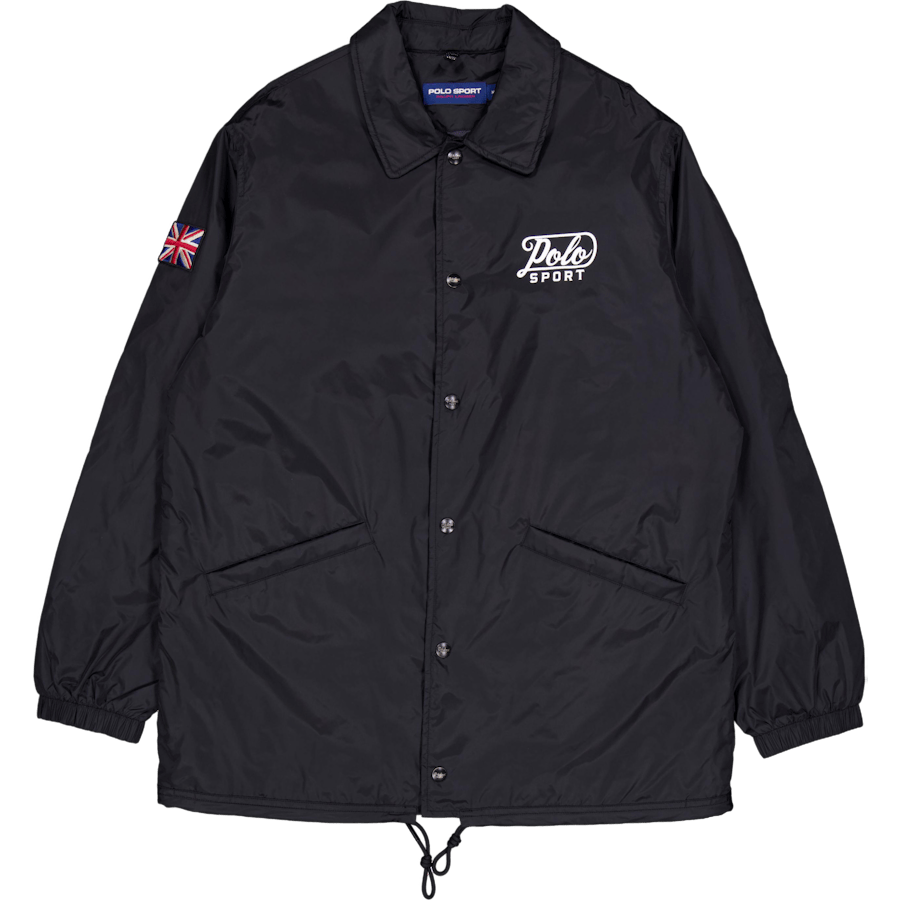 Nylon-ps Coaches Jacket Polo Black