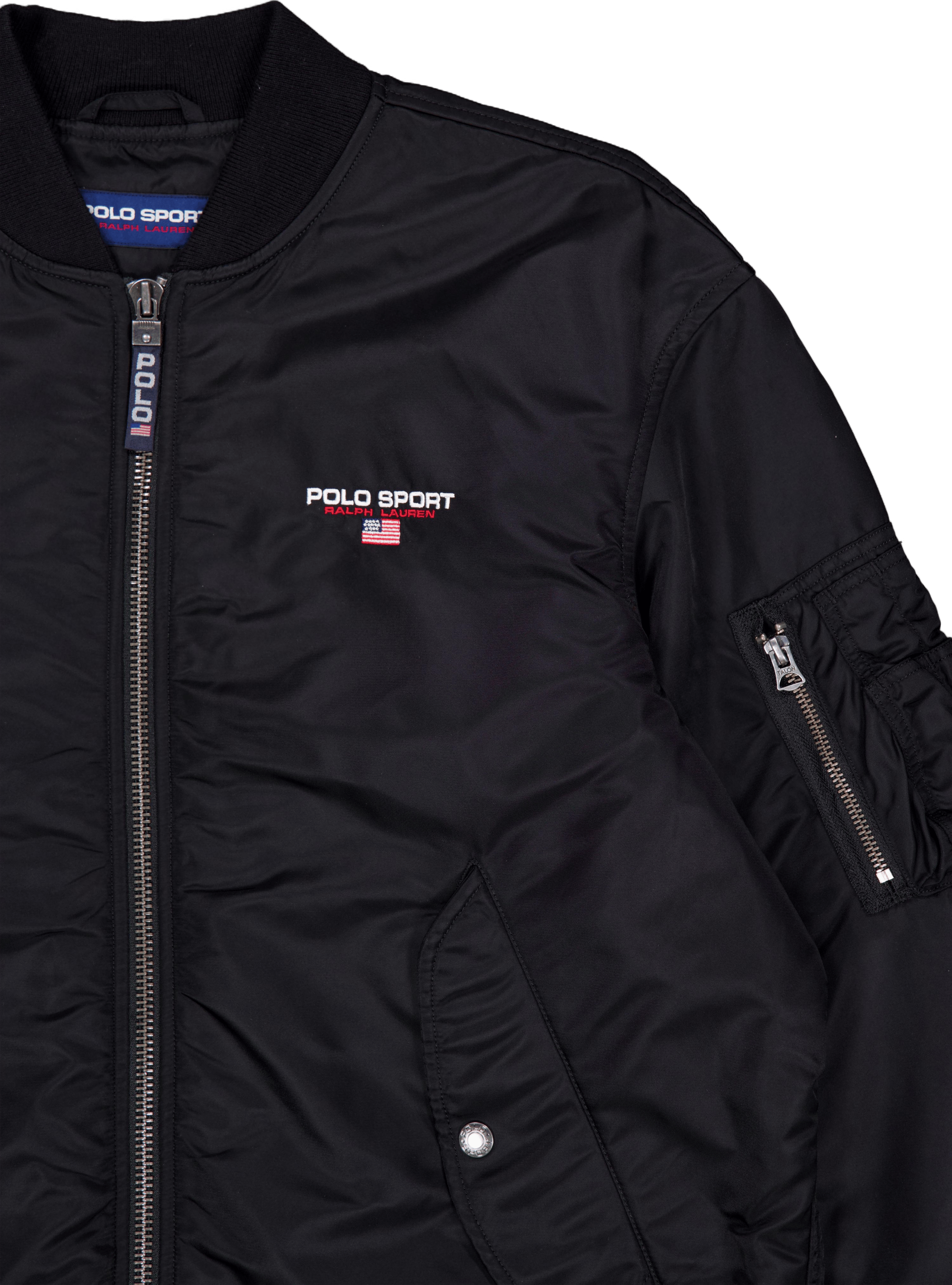 Nylon Twill-polo Sport Ma1 Polo Black - Bild 3