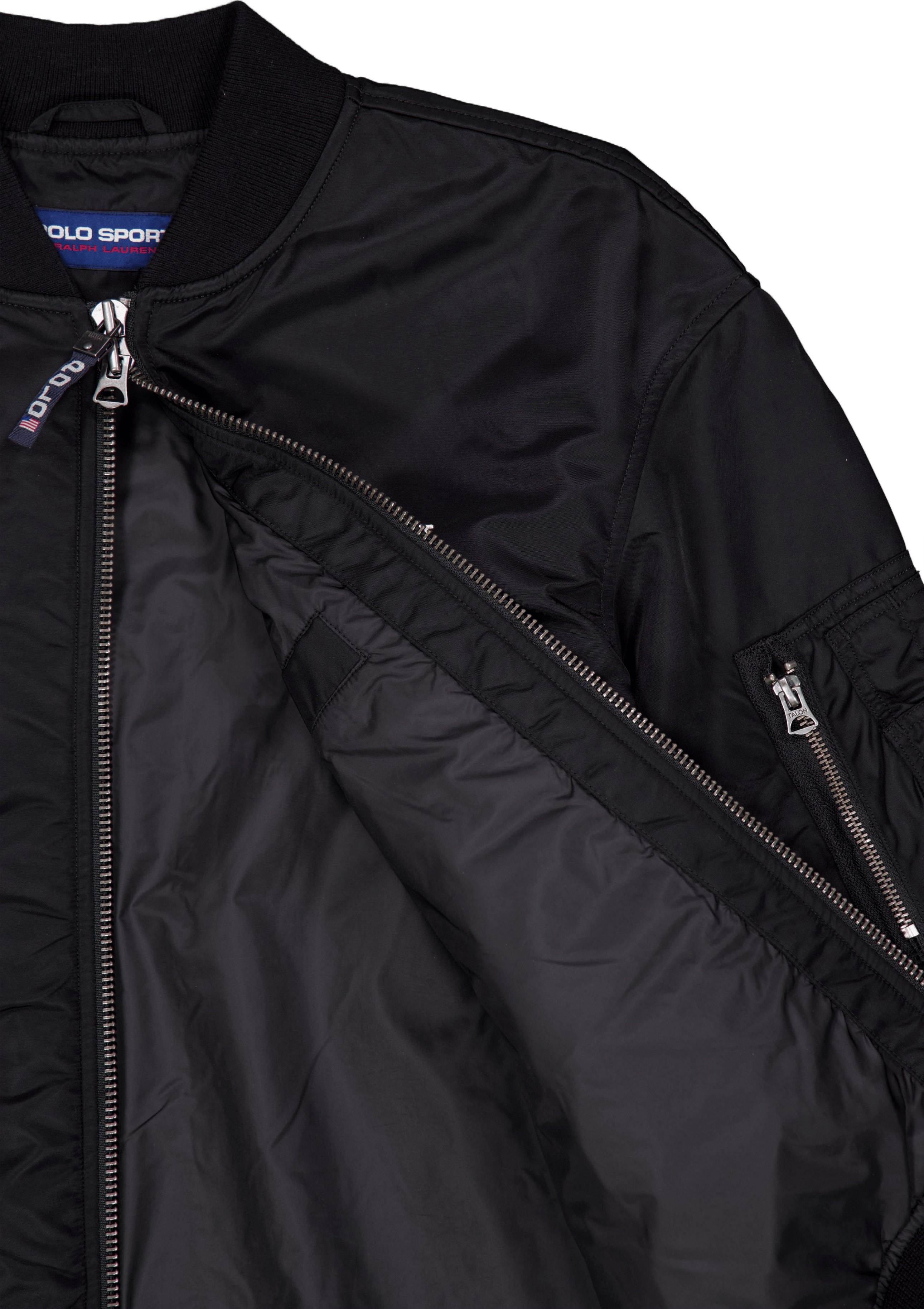 Nylon Twill-polo Sport Ma1 Polo Black - Bild 4