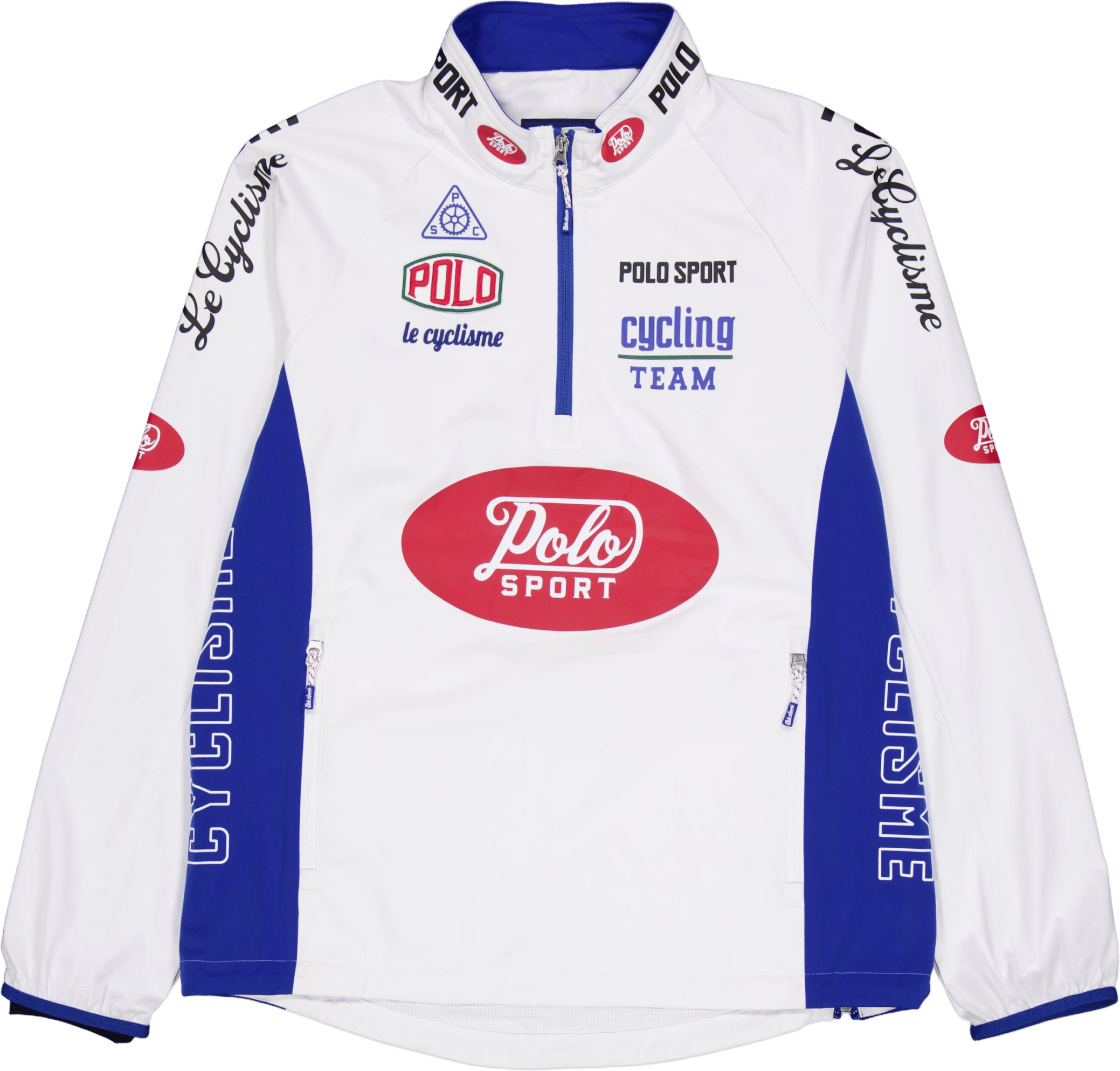 Polo Sport Water-Repellent Pullover Ceramic White/Heritage Blue