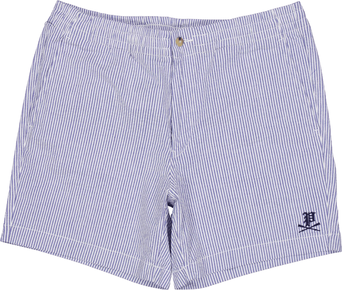 6-Inch Polo Prepster Seersucker Short Blue Seersucker W/Gthc P Emb