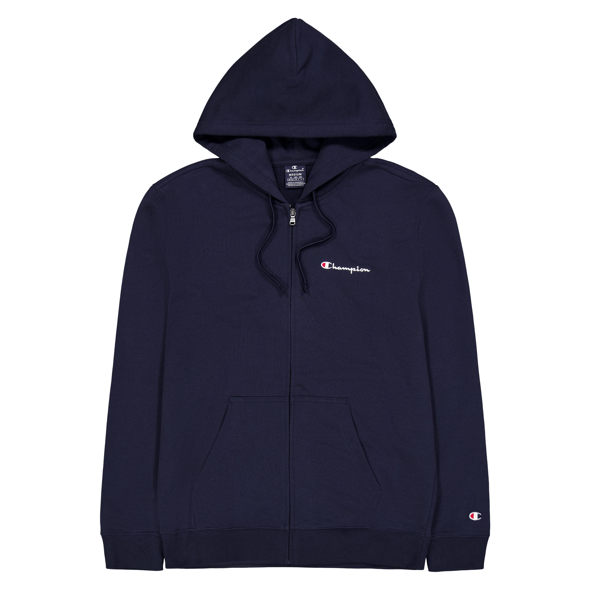 Hooded Full Zip Sweatshirt Nny, Male, Odevy, mikiny a mikiny, Modrá, L